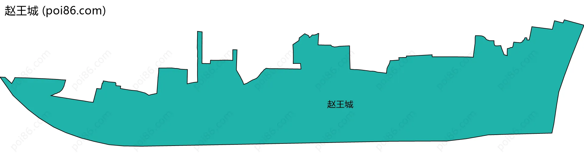 赵王城边界地图