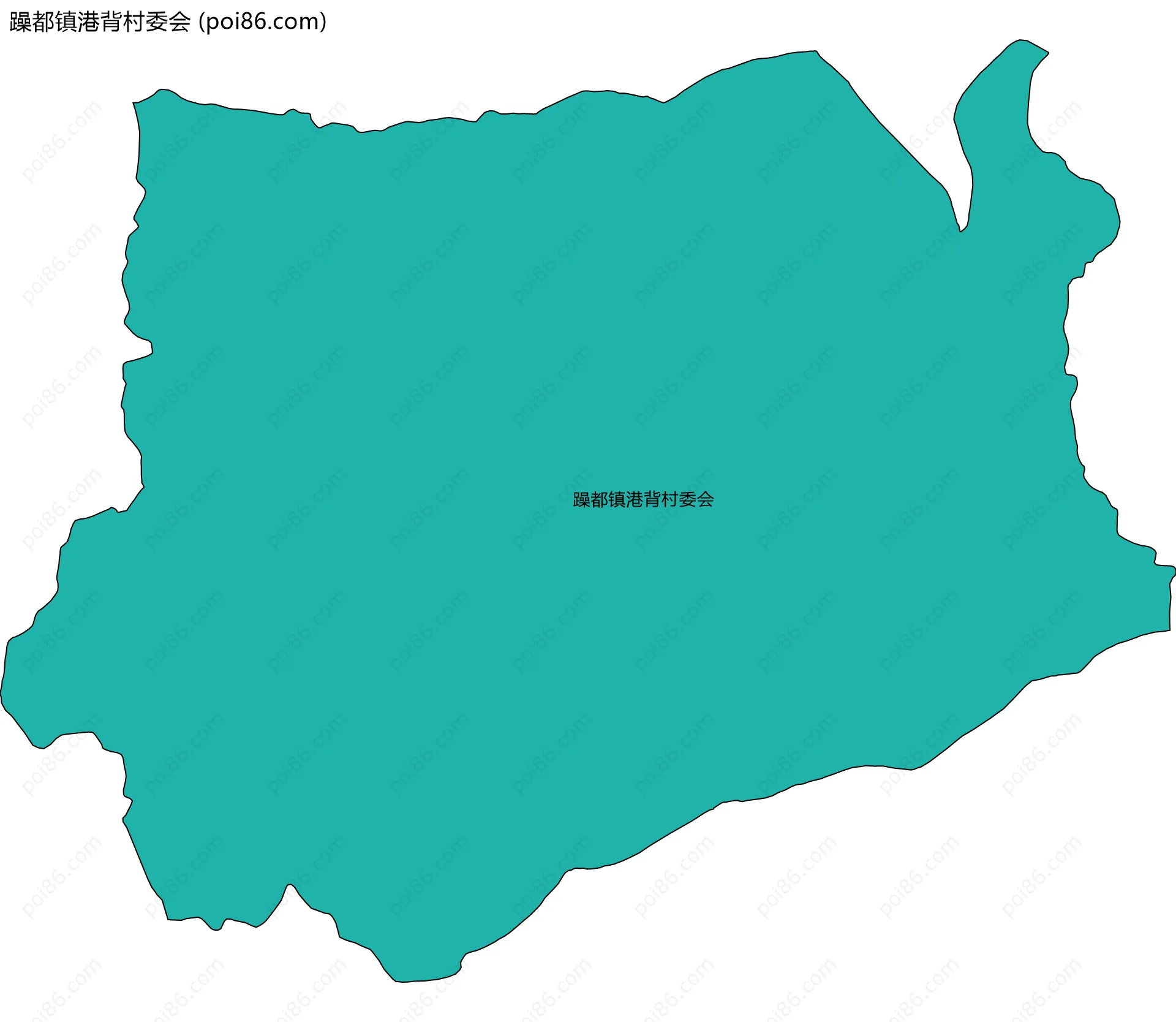 躁都镇港背村委会边界地图