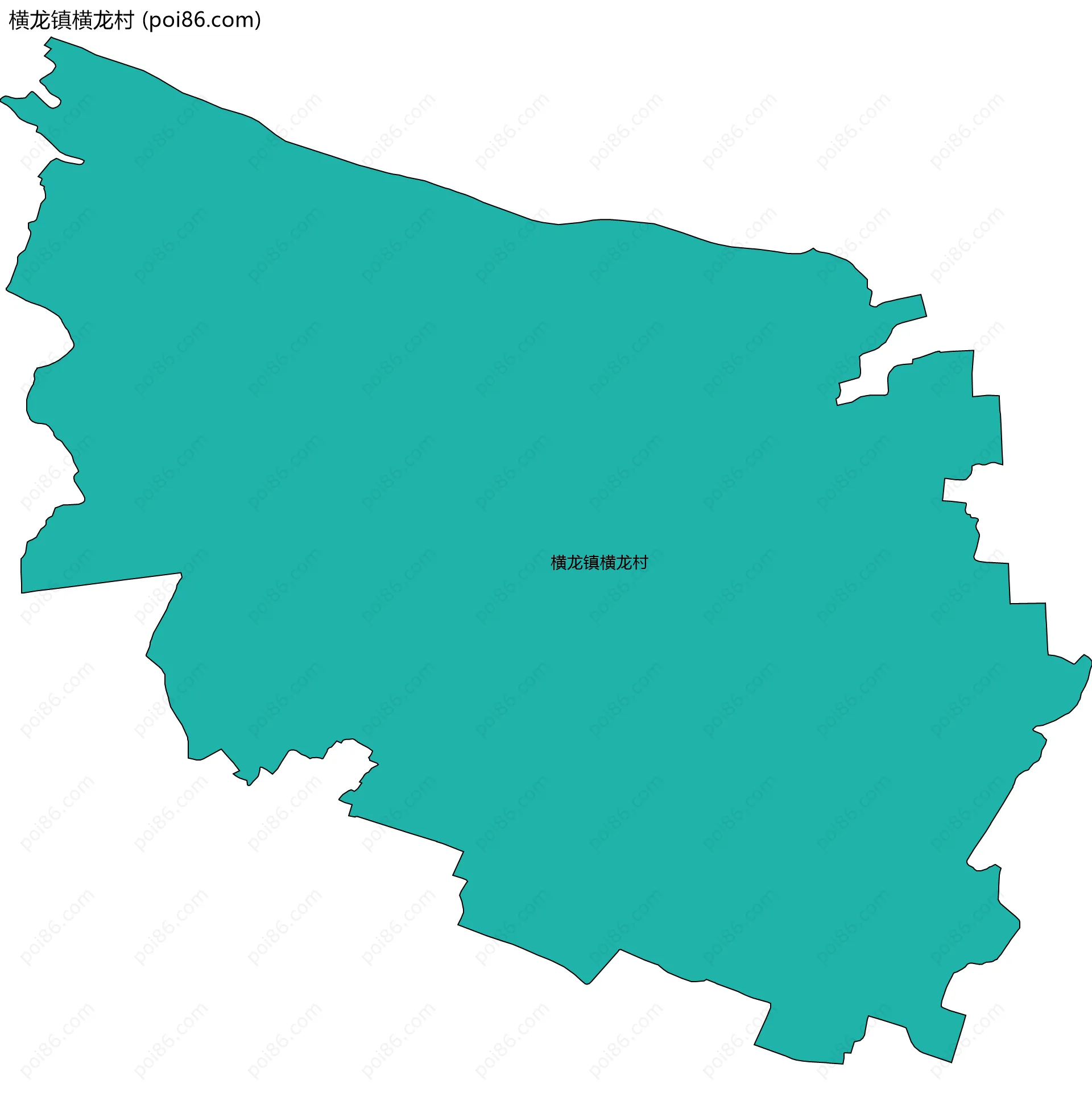 横龙镇横龙村边界地图