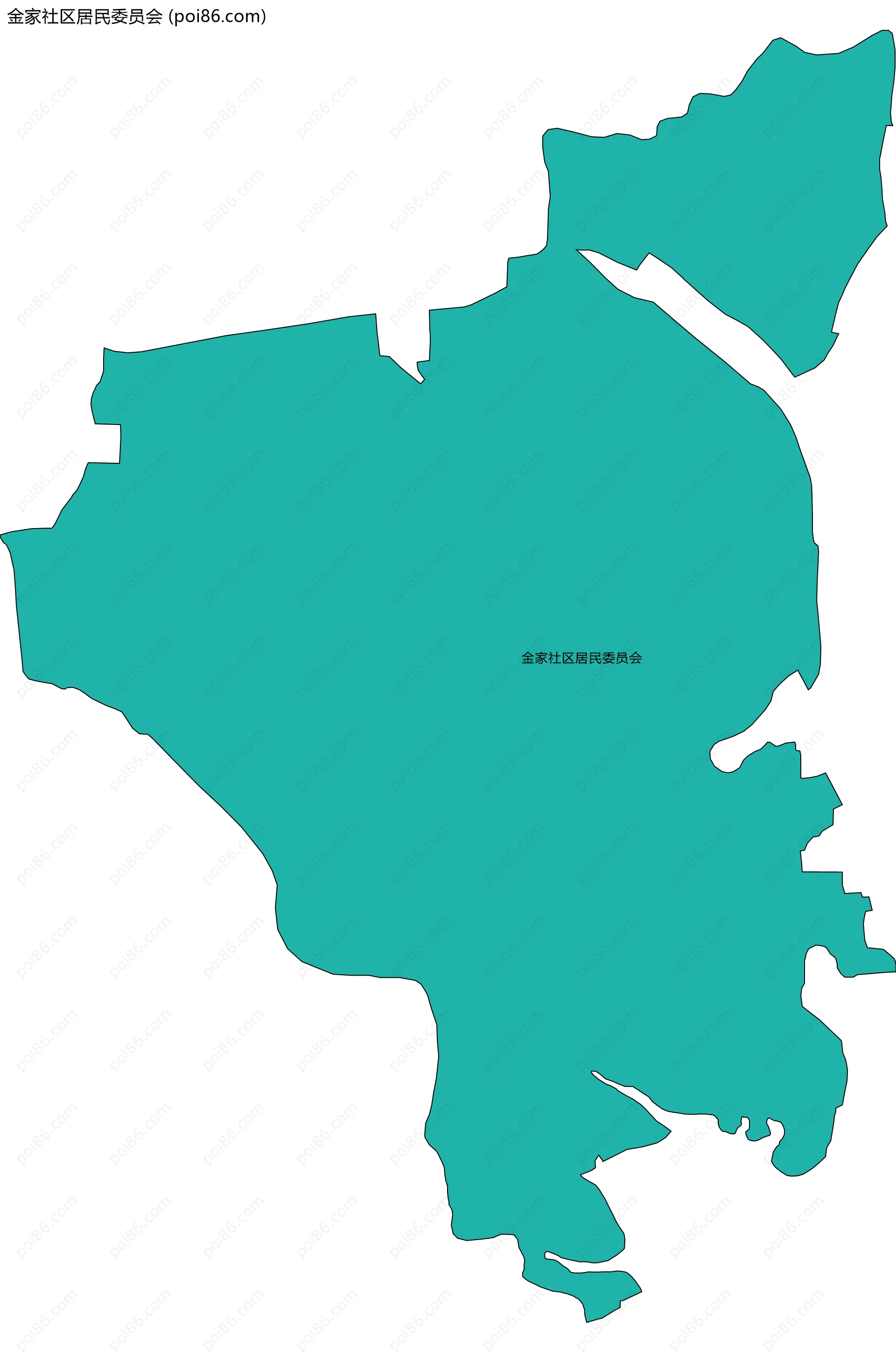 金家社区居民委员会边界地图
