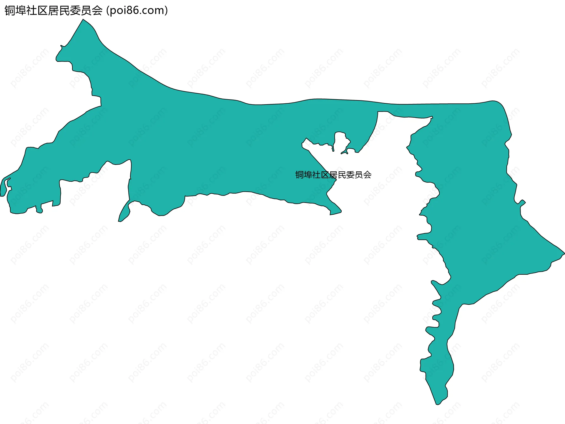 铜埠社区居民委员会边界地图