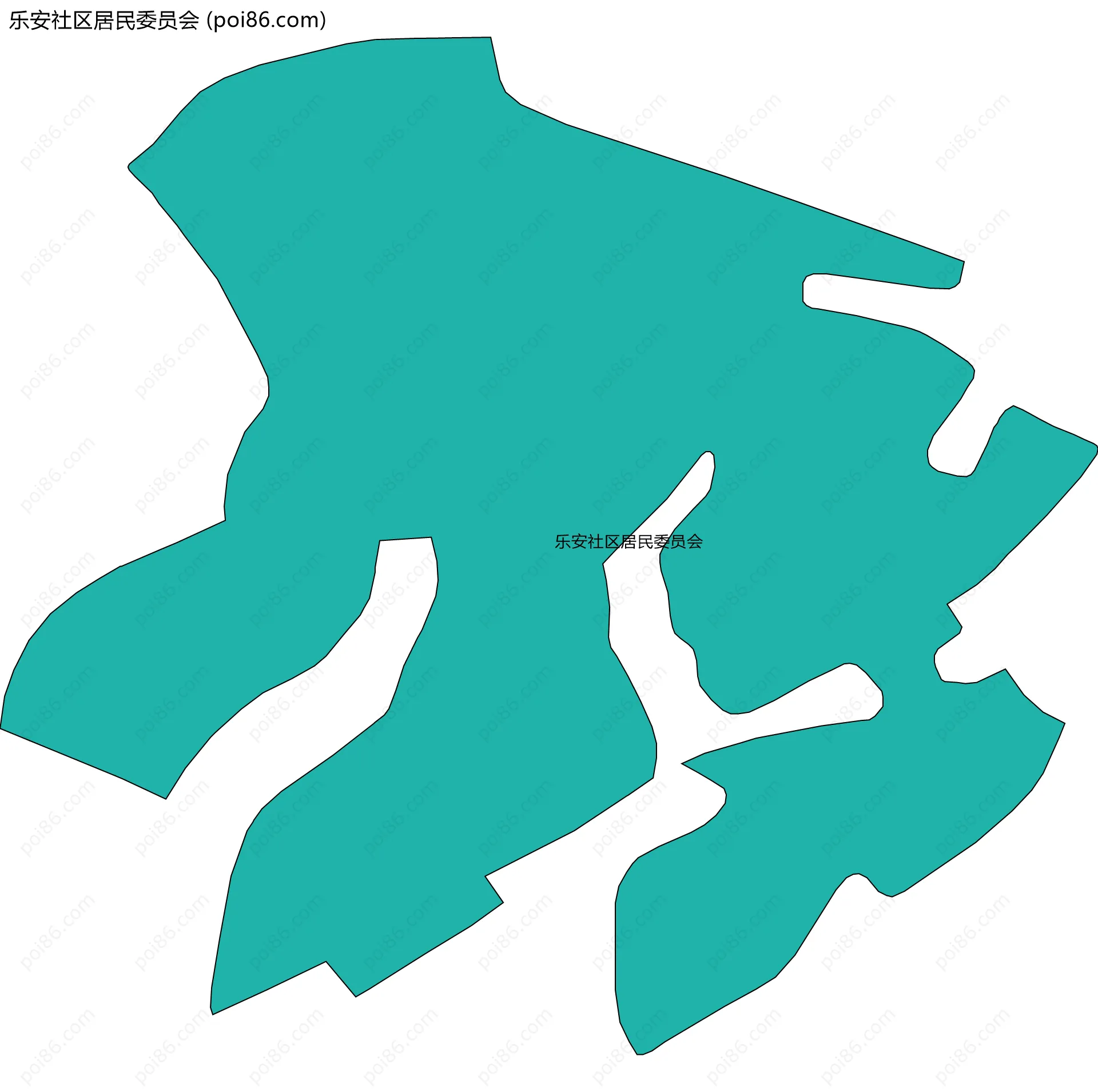 乐安社区居民委员会边界地图