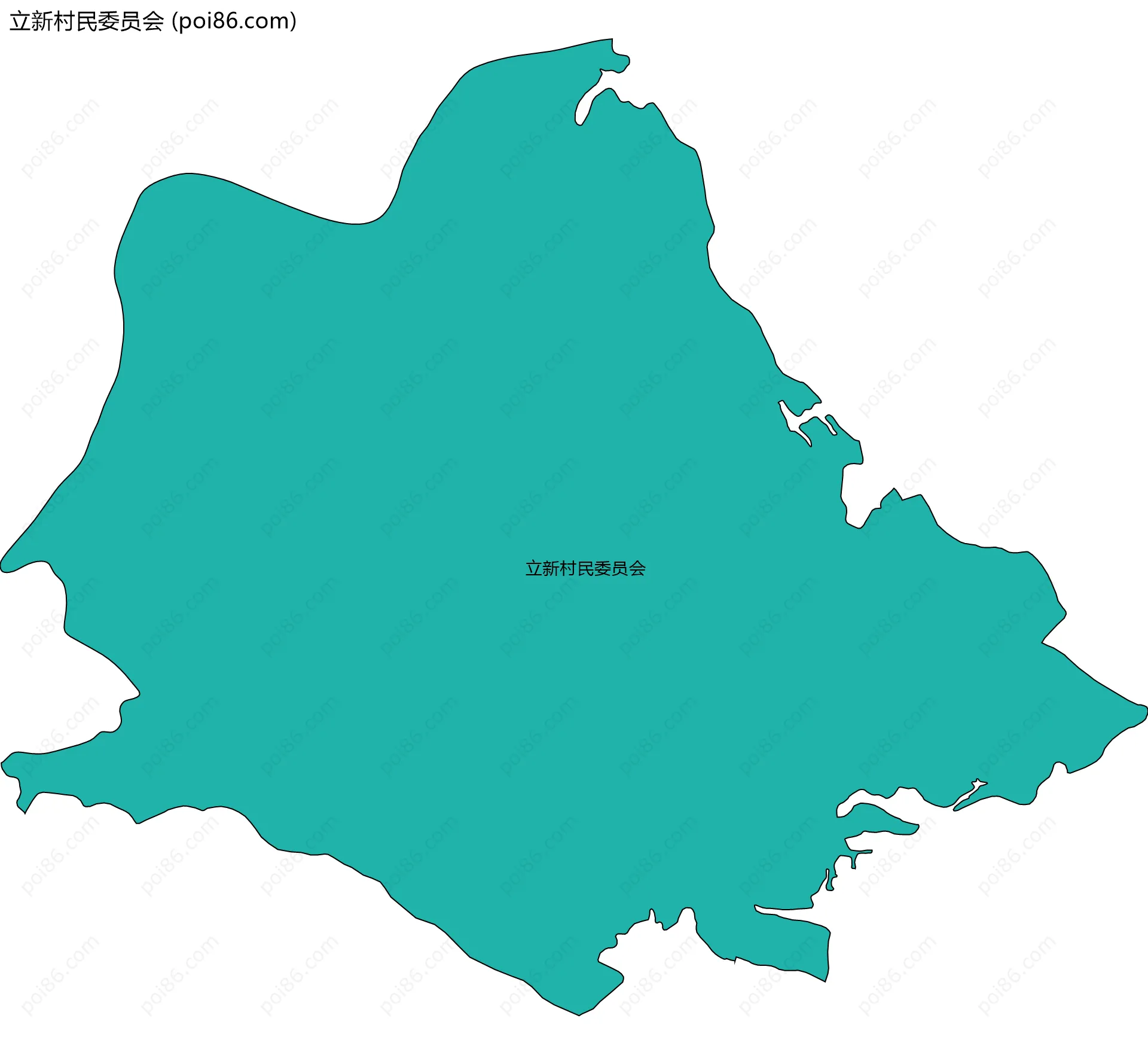 立新村民委员会边界地图