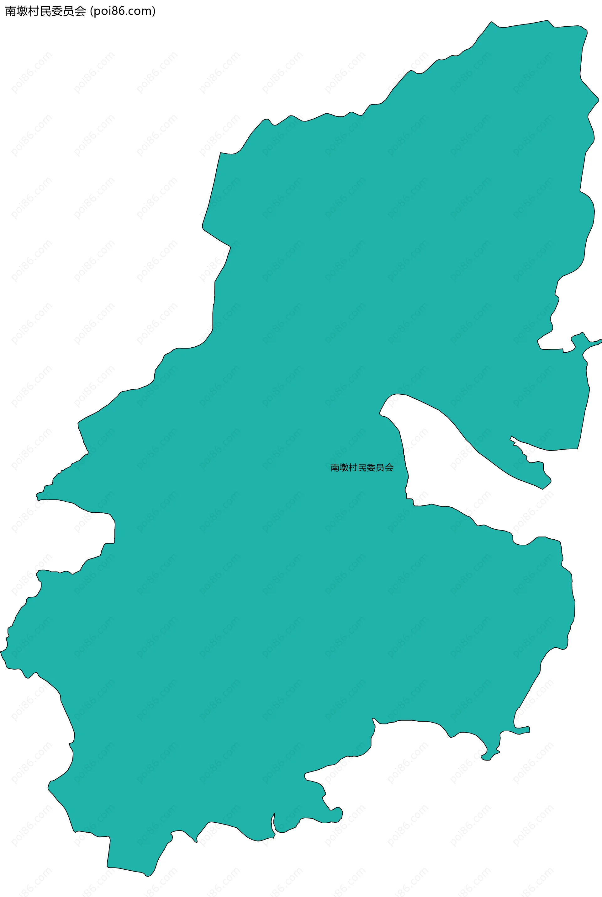 南墩村民委员会边界地图