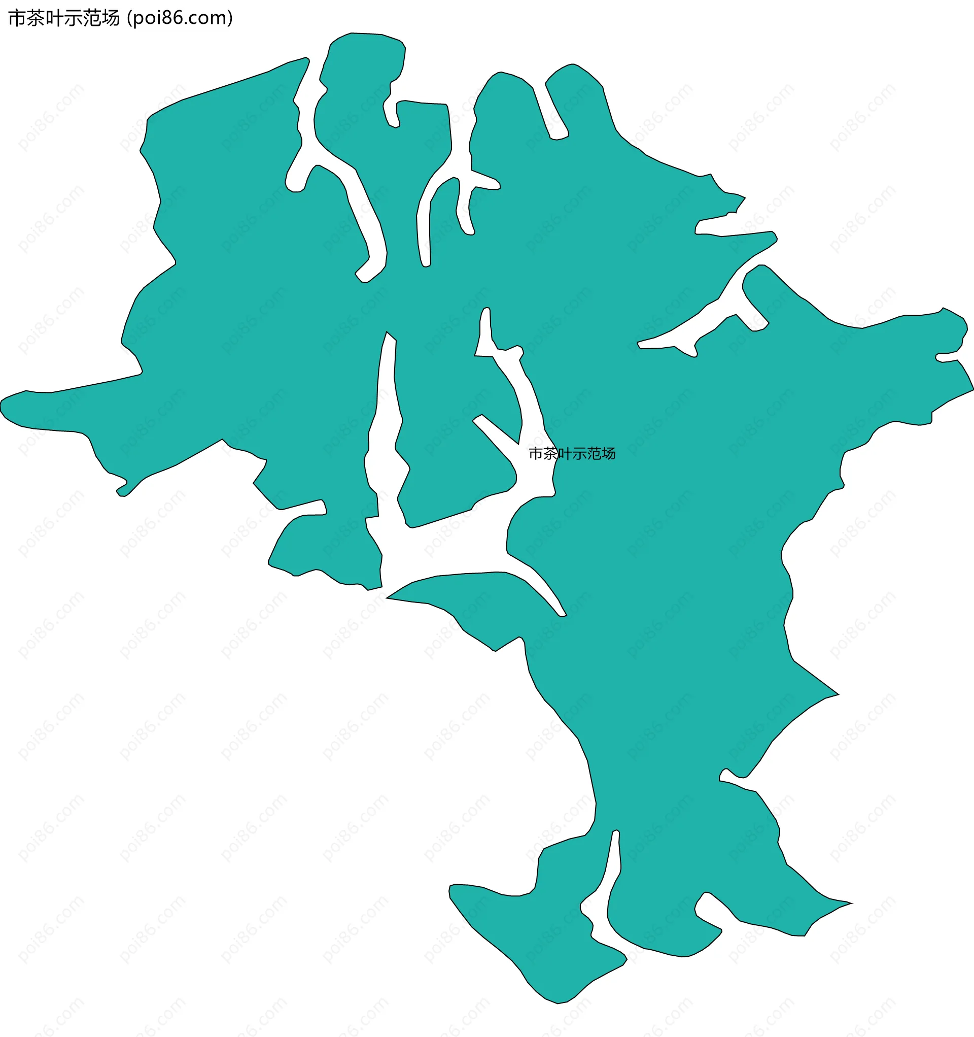 市茶叶示范场边界地图