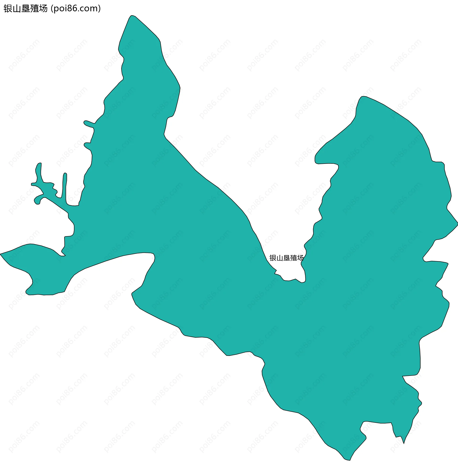 银山垦殖场边界地图