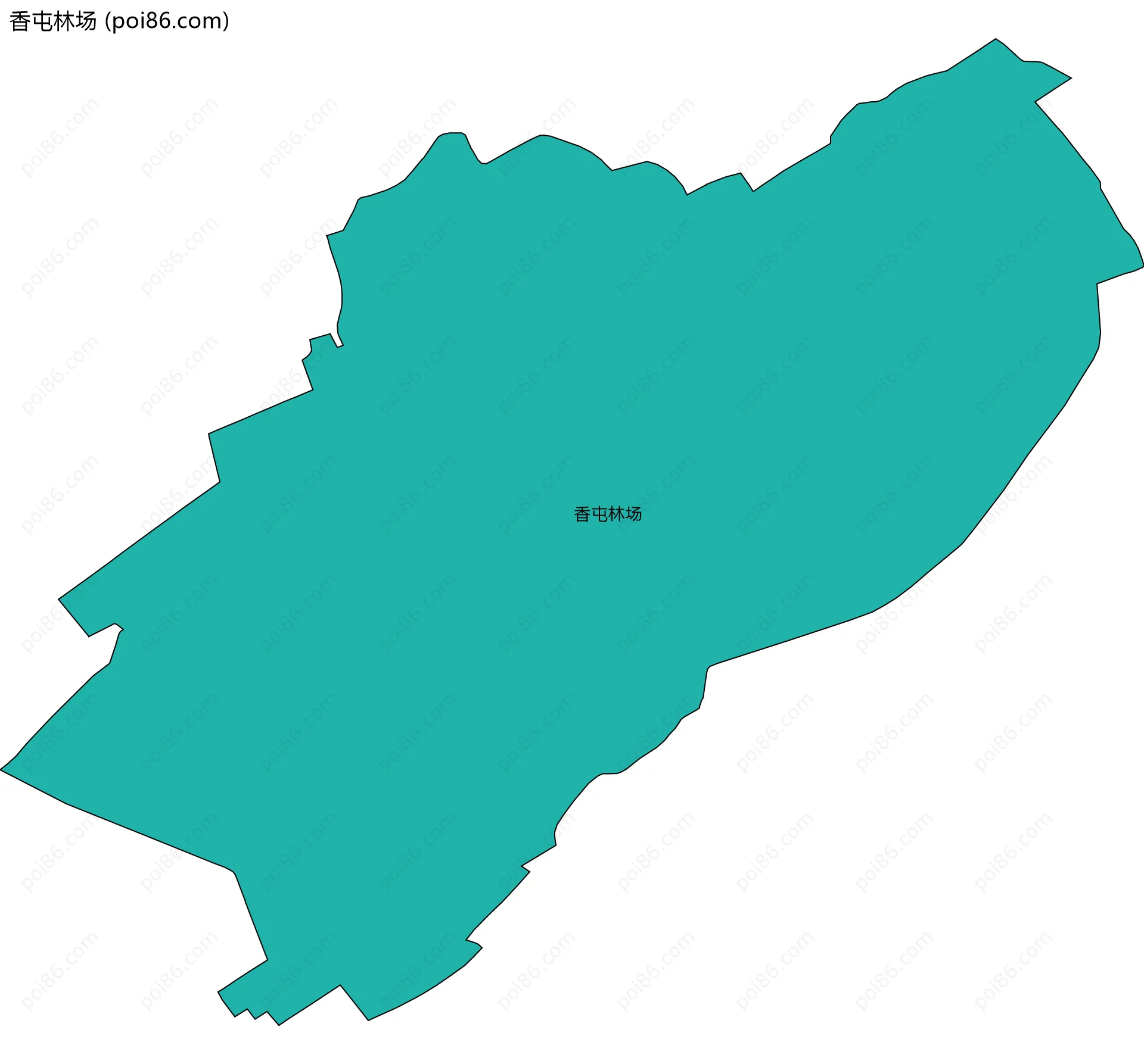 香屯林场边界地图