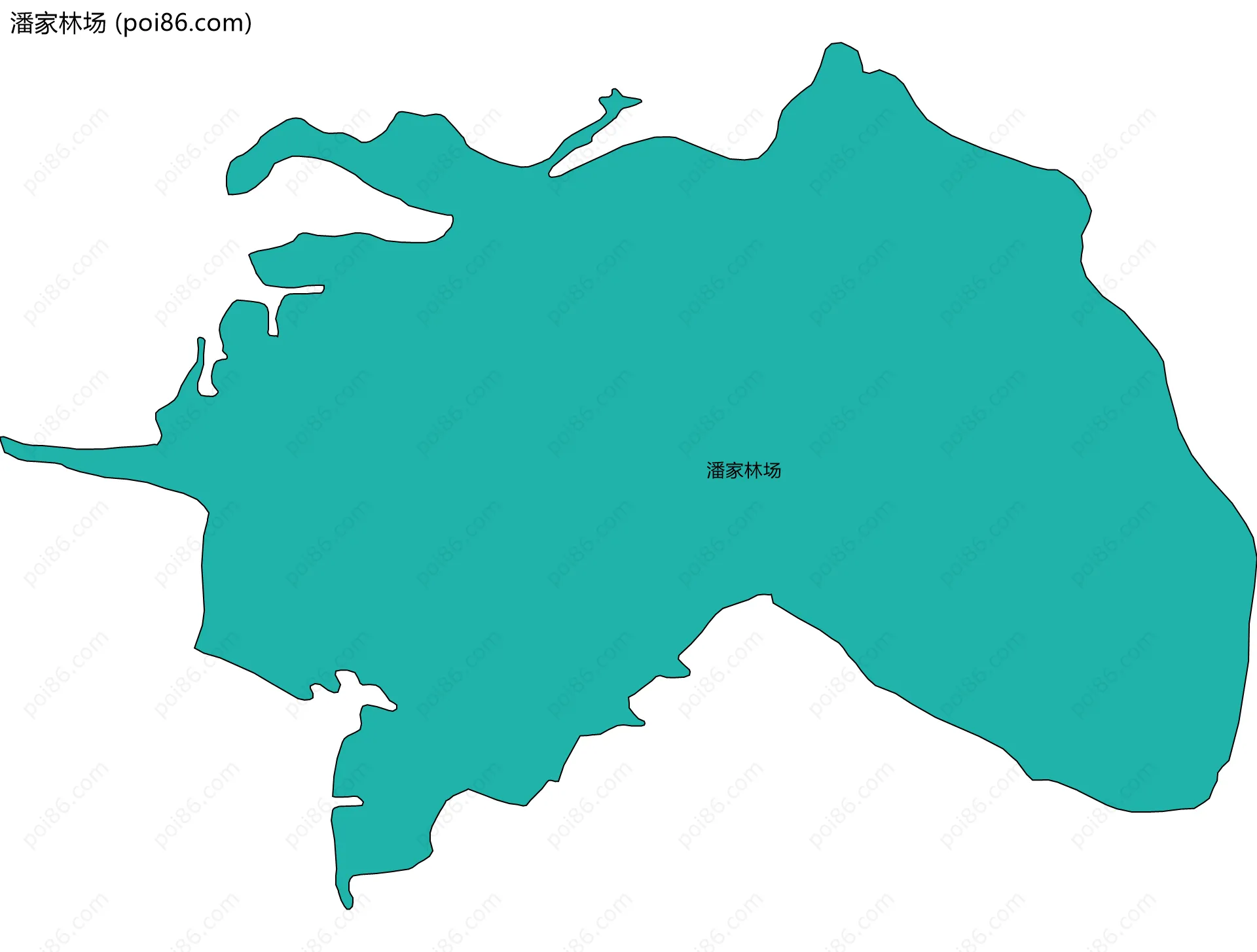 潘家林场边界地图