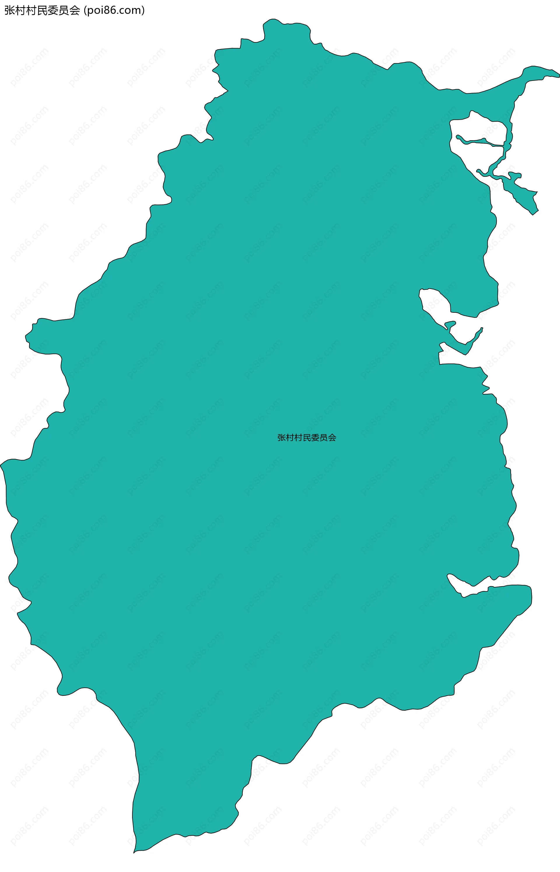 张村村民委员会边界地图