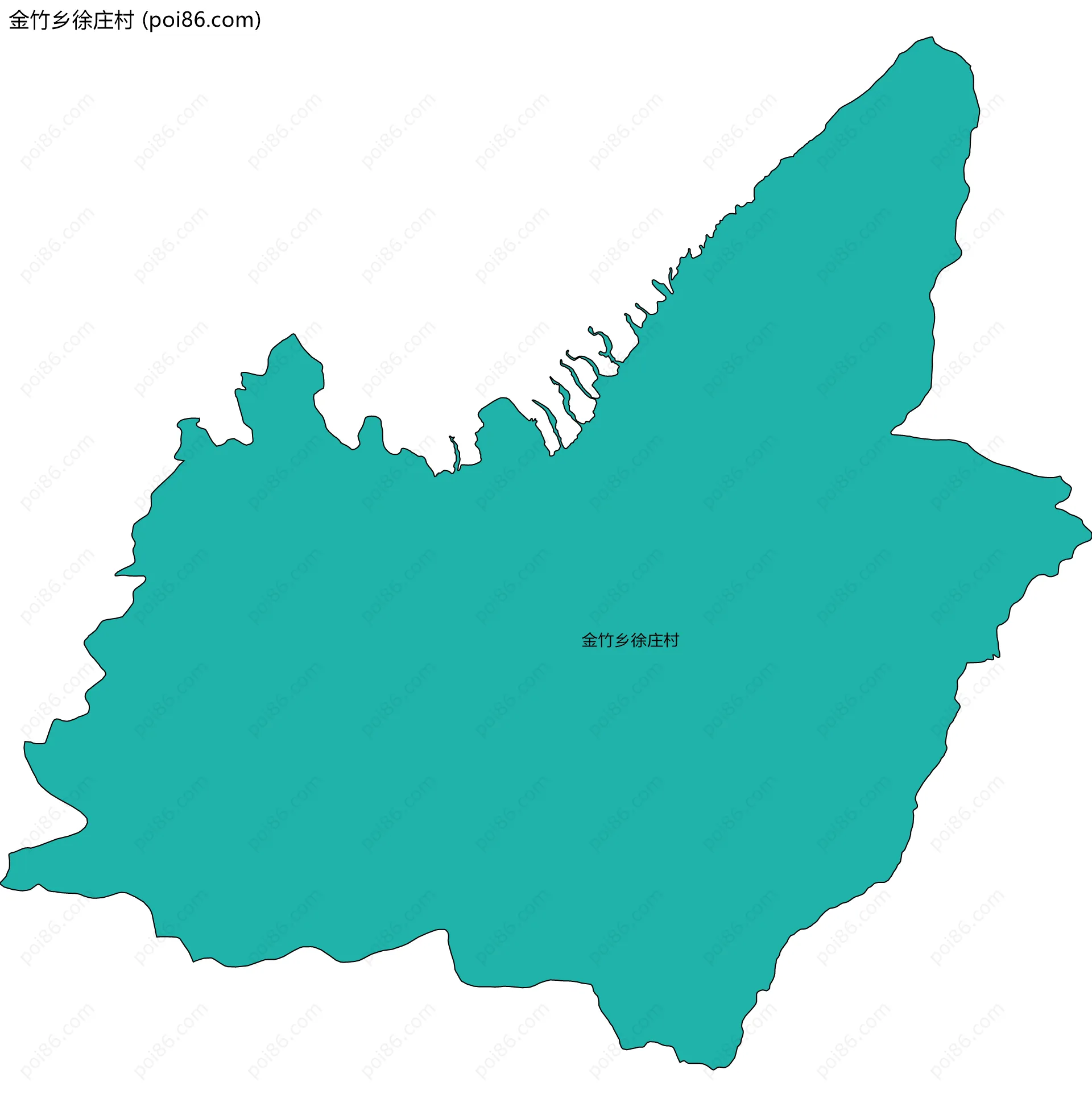 金竹乡徐庄村边界地图