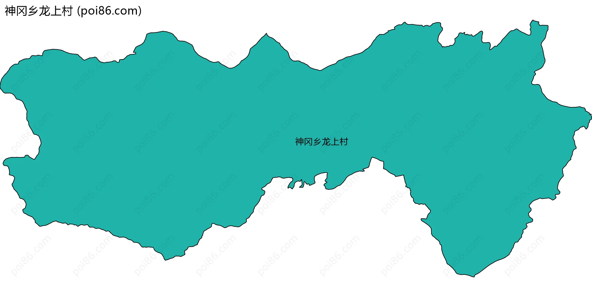 神冈乡龙上村边界地图