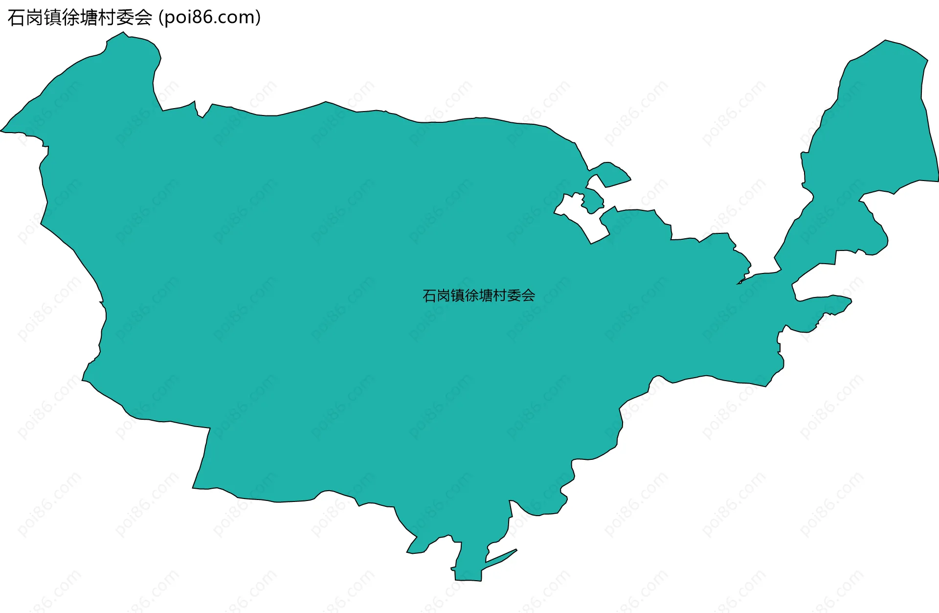 石岗镇徐塘村委会边界地图