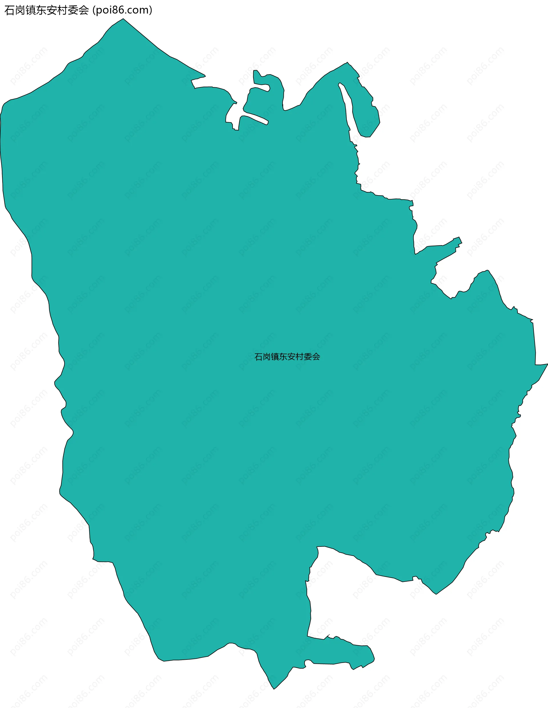 石岗镇东安村委会边界地图
