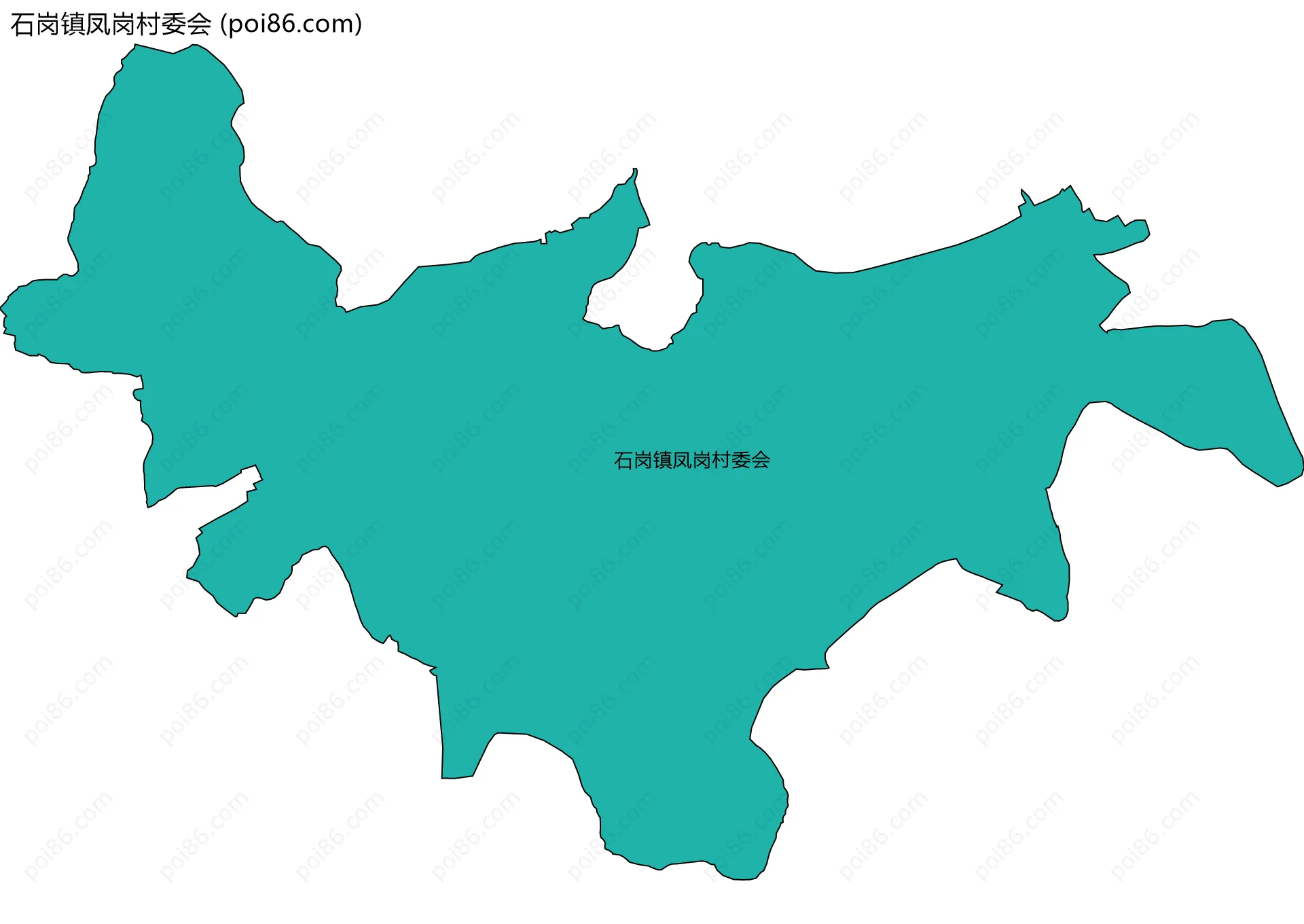 石岗镇凤岗村委会边界地图