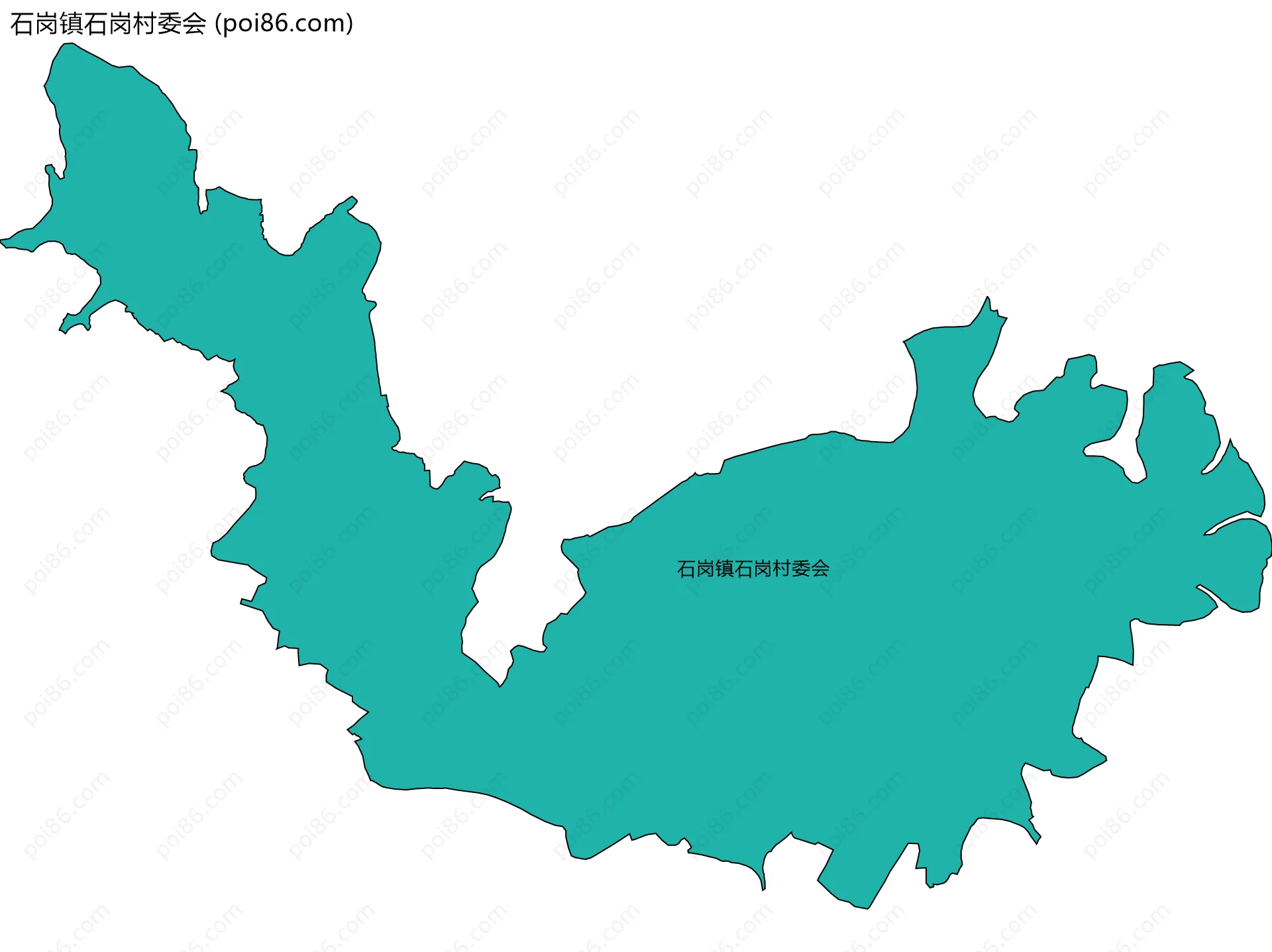 石岗镇石岗村委会边界地图