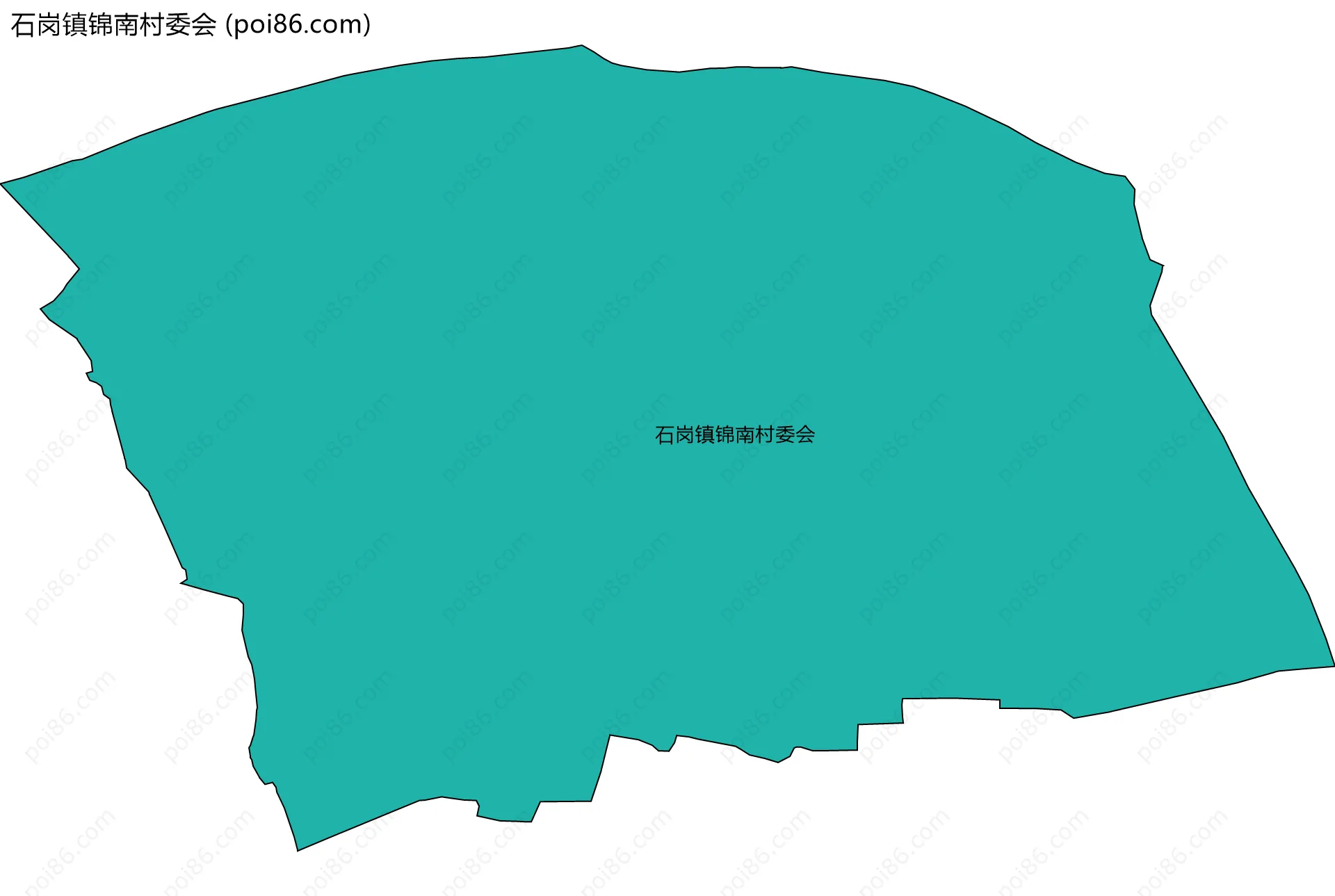 石岗镇锦南村委会边界地图