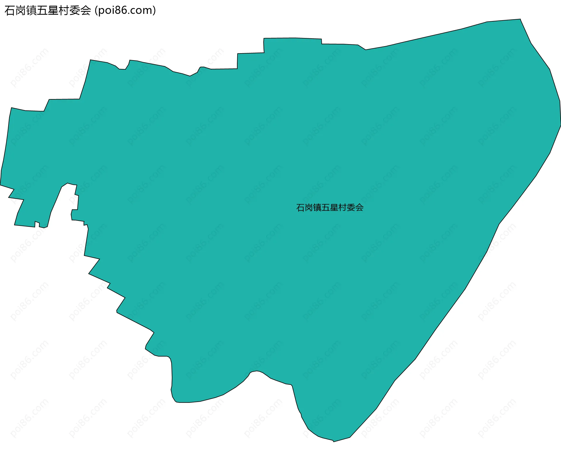 石岗镇五星村委会边界地图