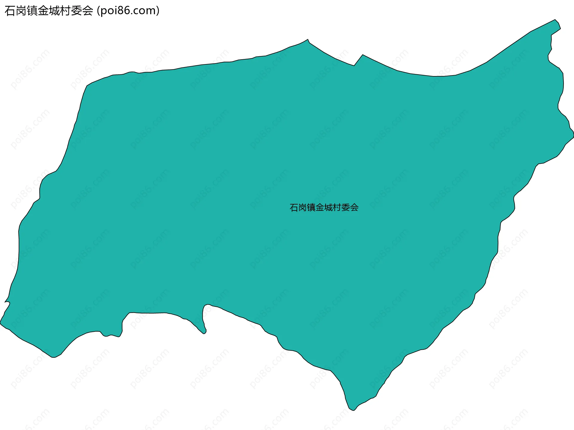 石岗镇金城村委会边界地图