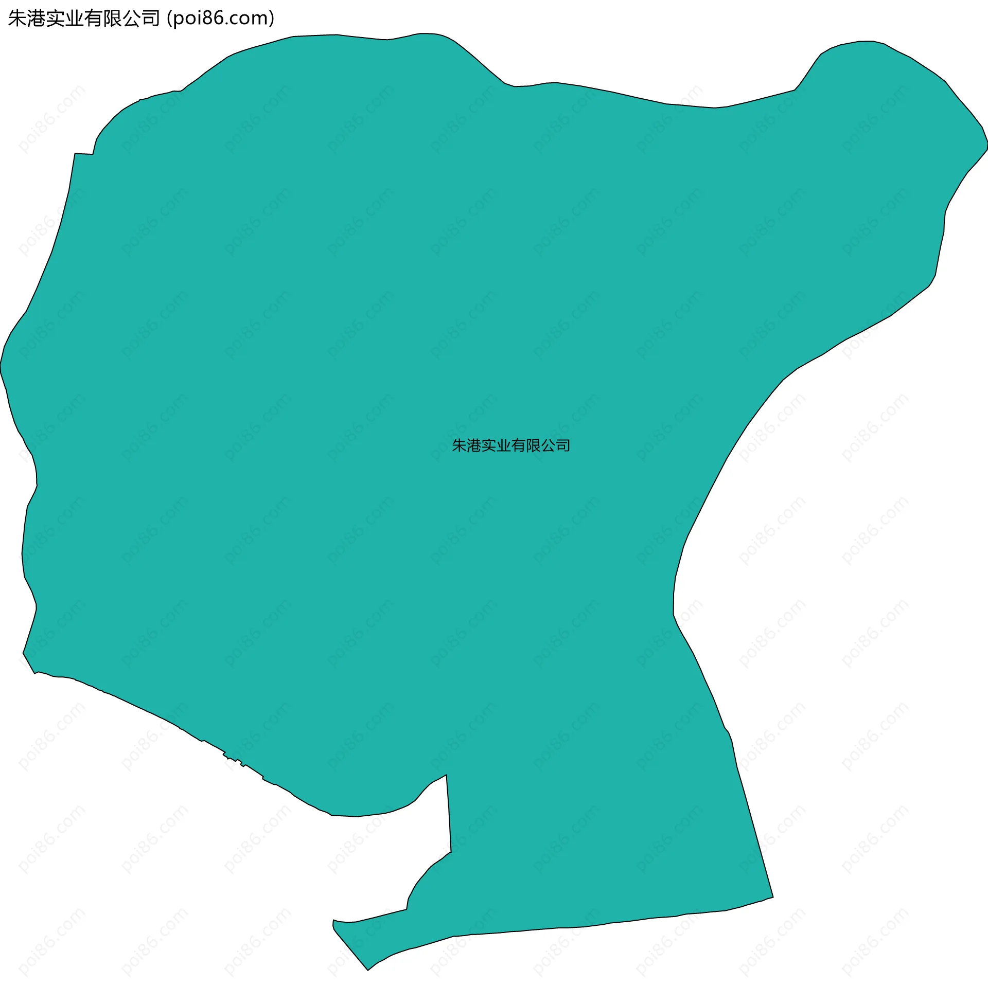 朱港实业有限公司边界地图