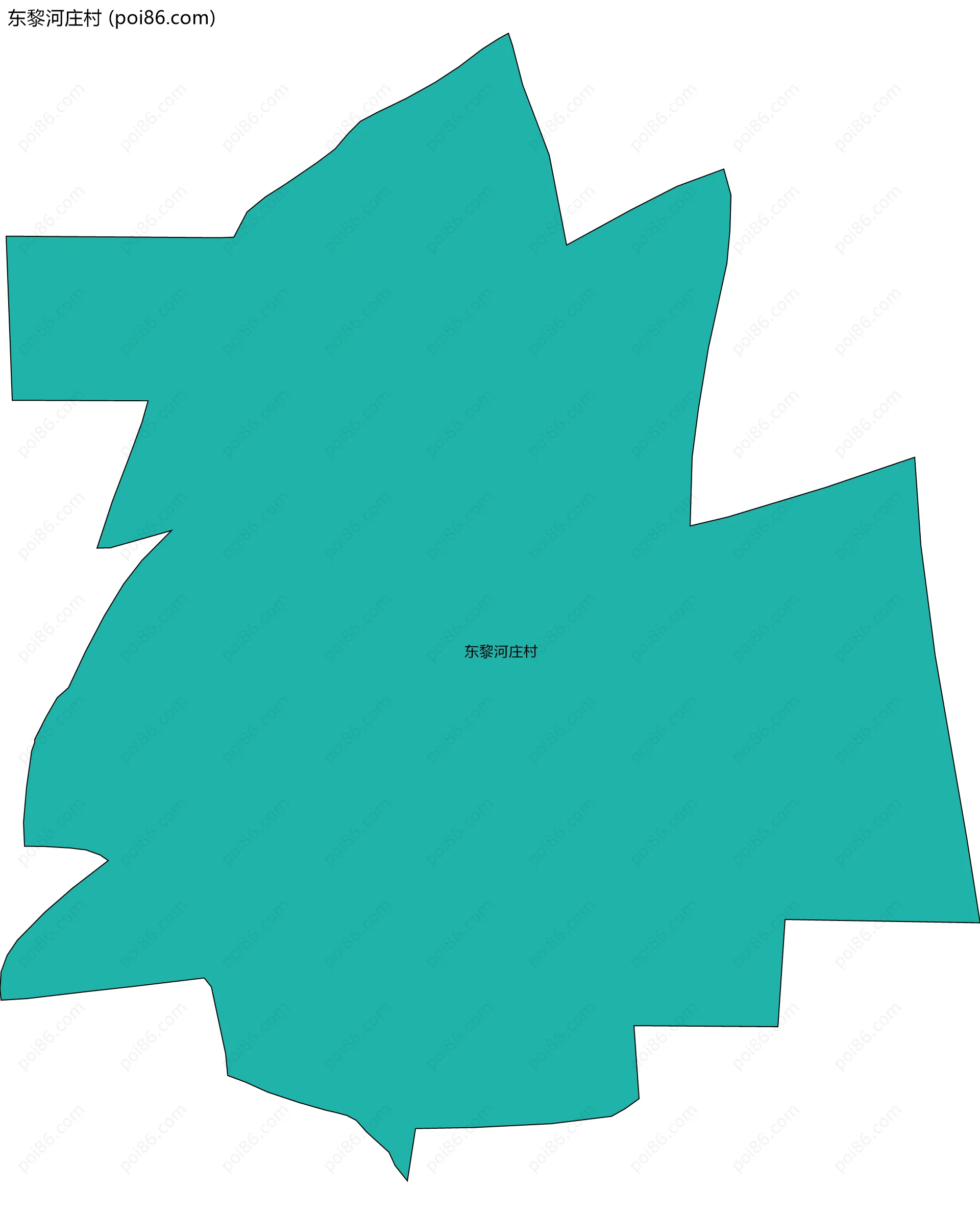 东黎河庄村边界地图