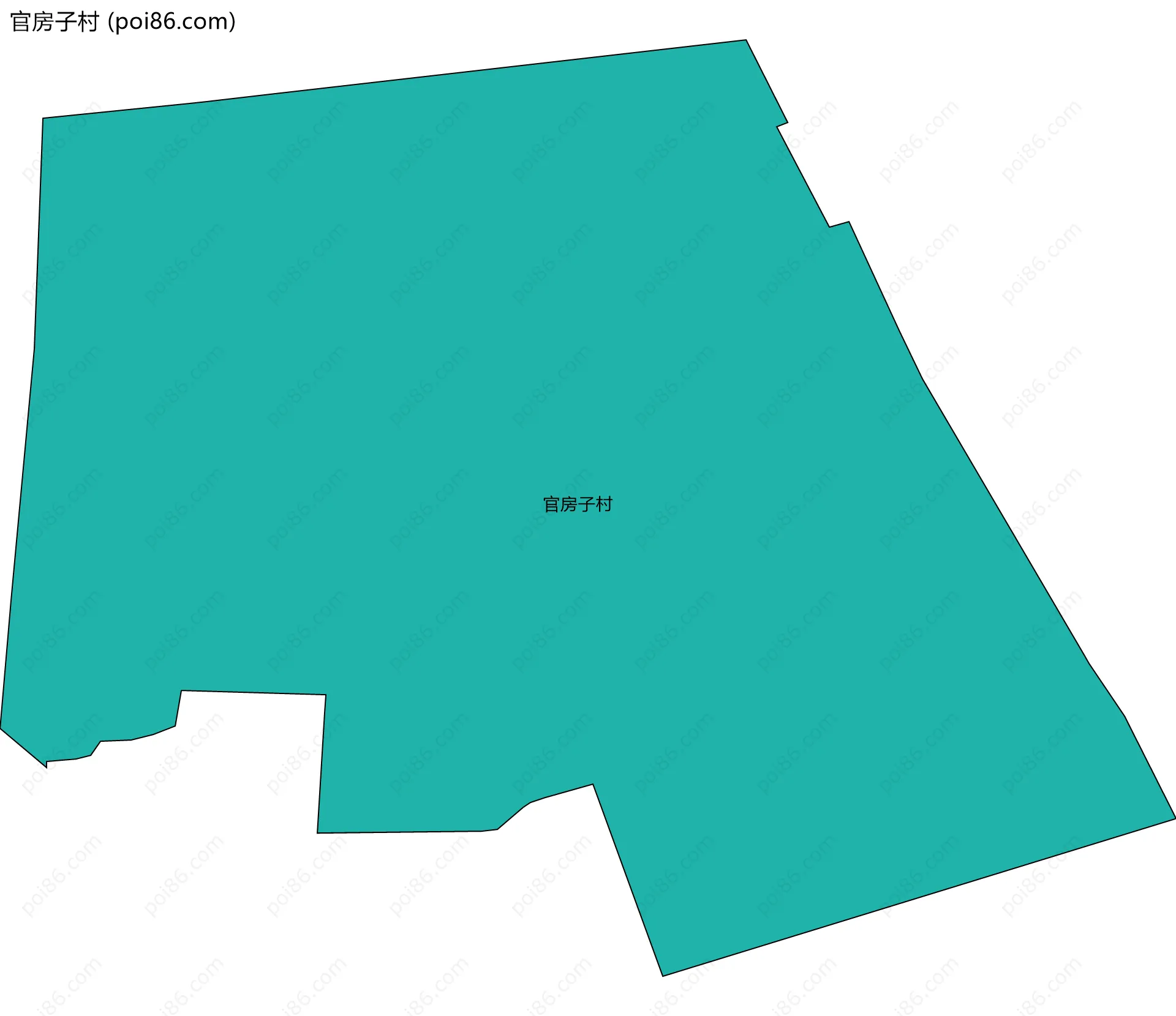 官房子村边界地图
