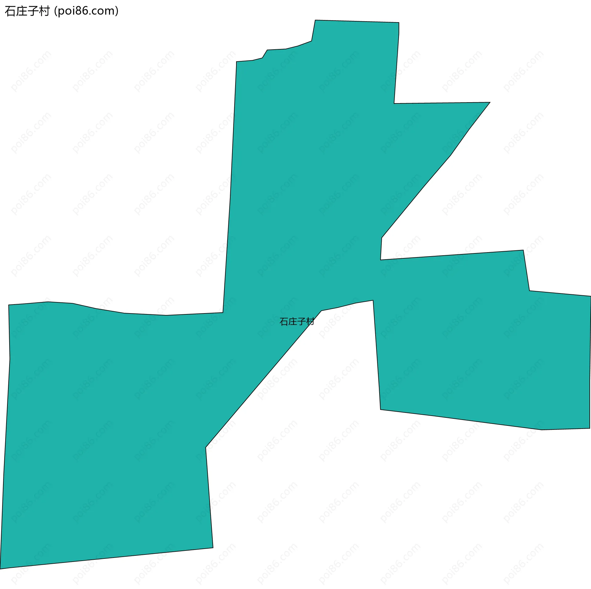 石庄子村边界地图