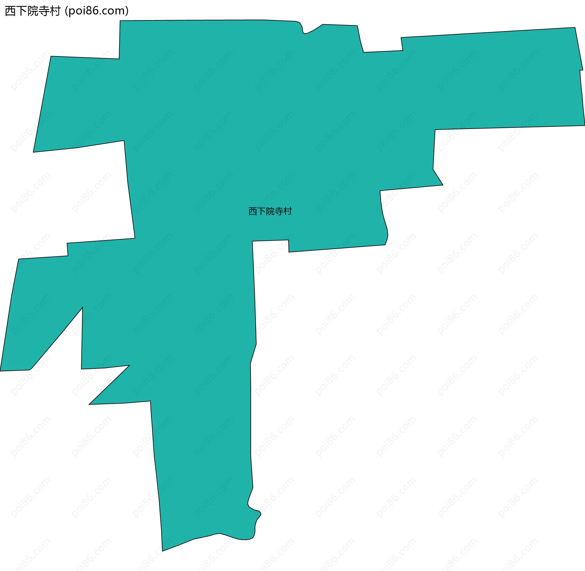 西下院寺村边界地图