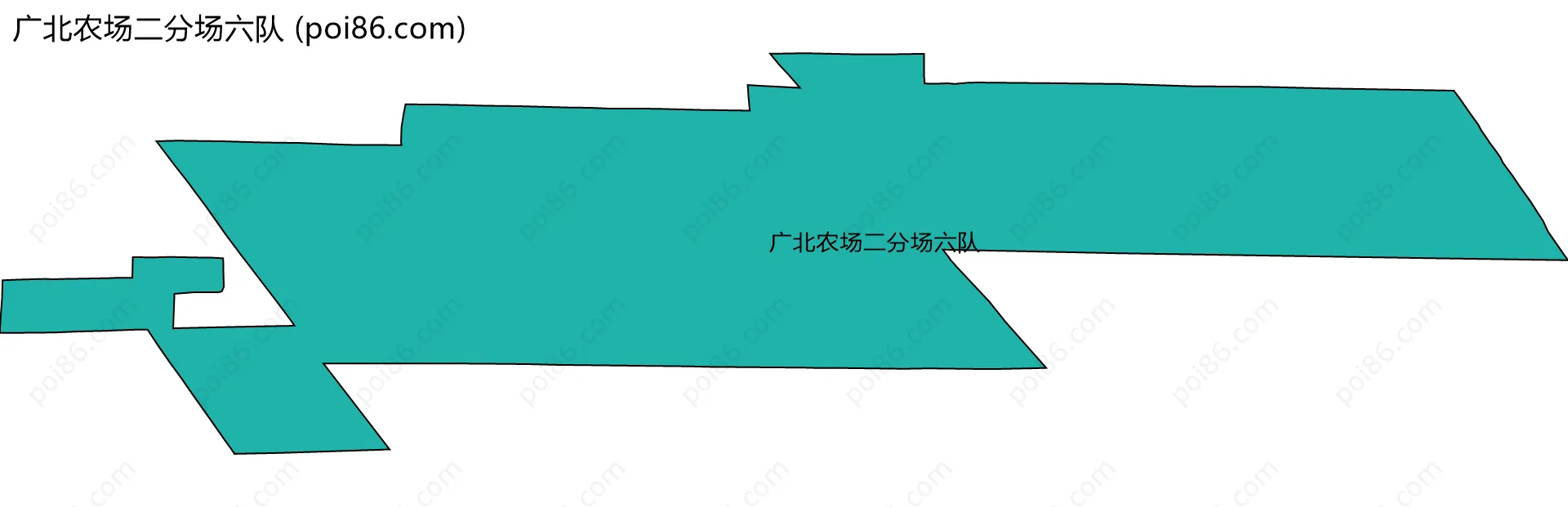广北农场二分场六队边界地图