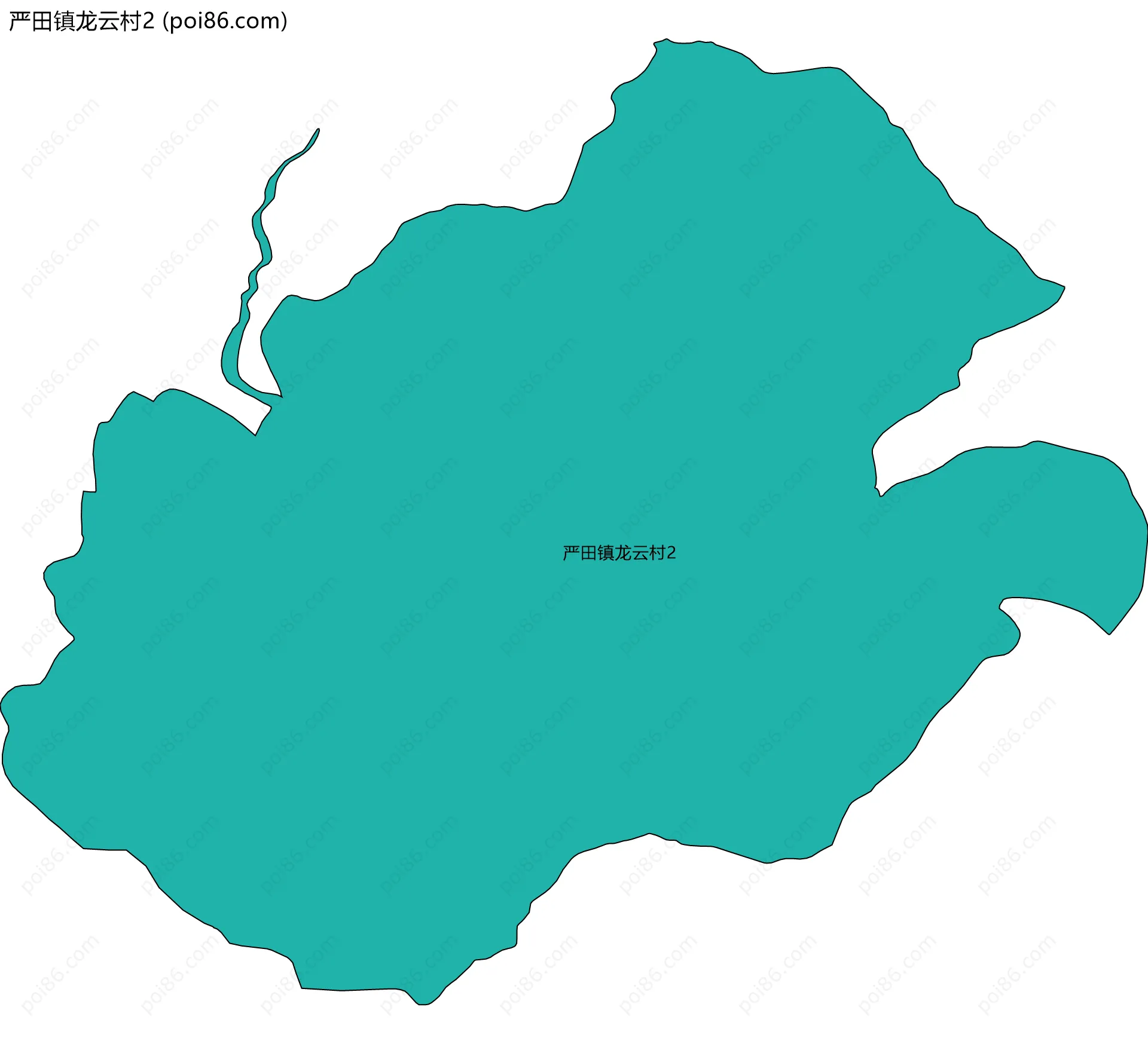 严田镇龙云村2边界地图