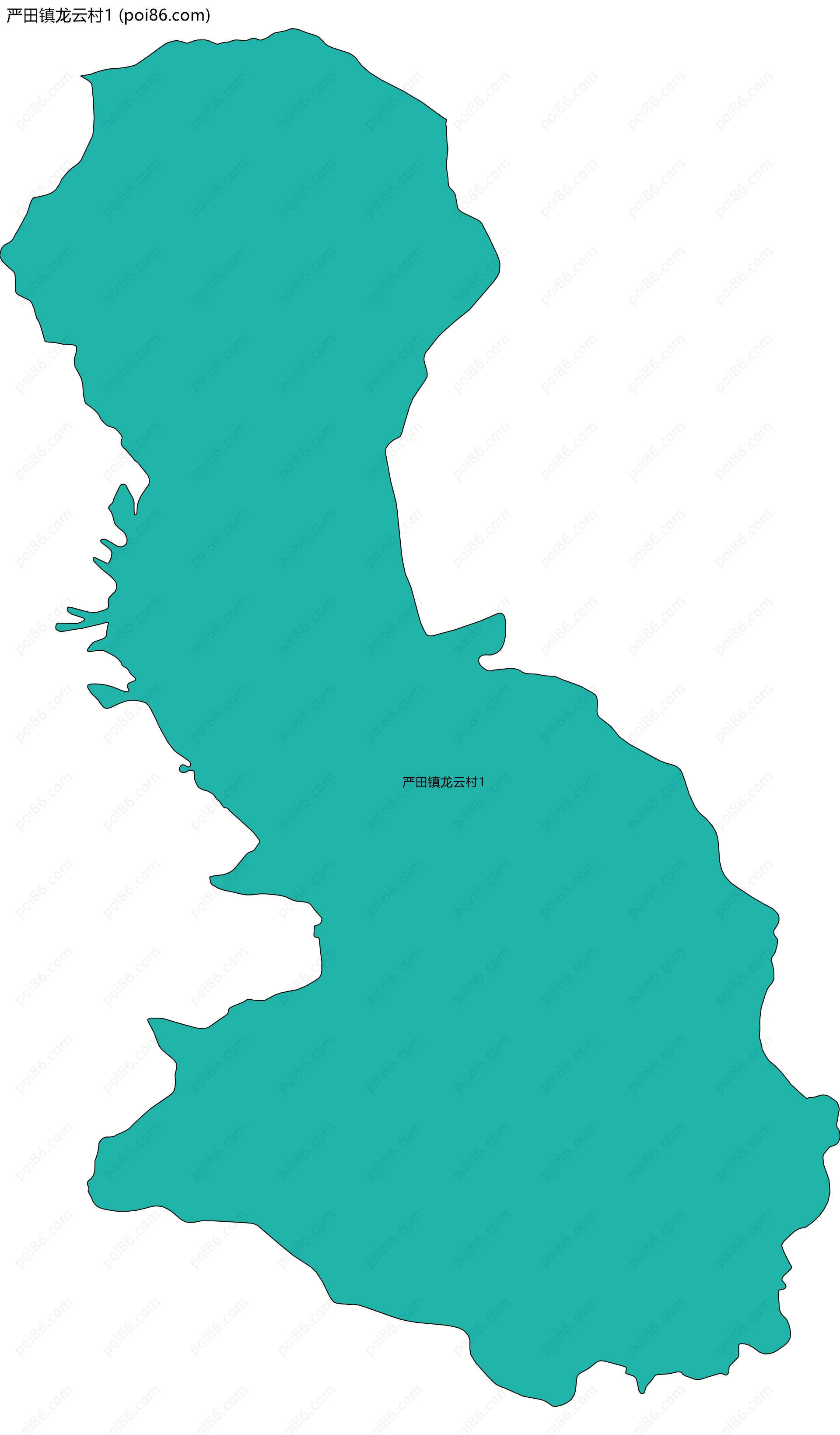 严田镇龙云村1边界地图