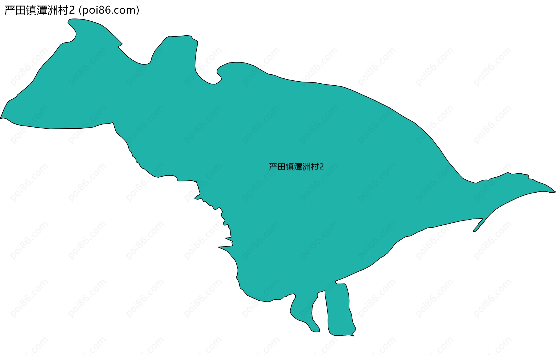 严田镇潭洲村2边界地图