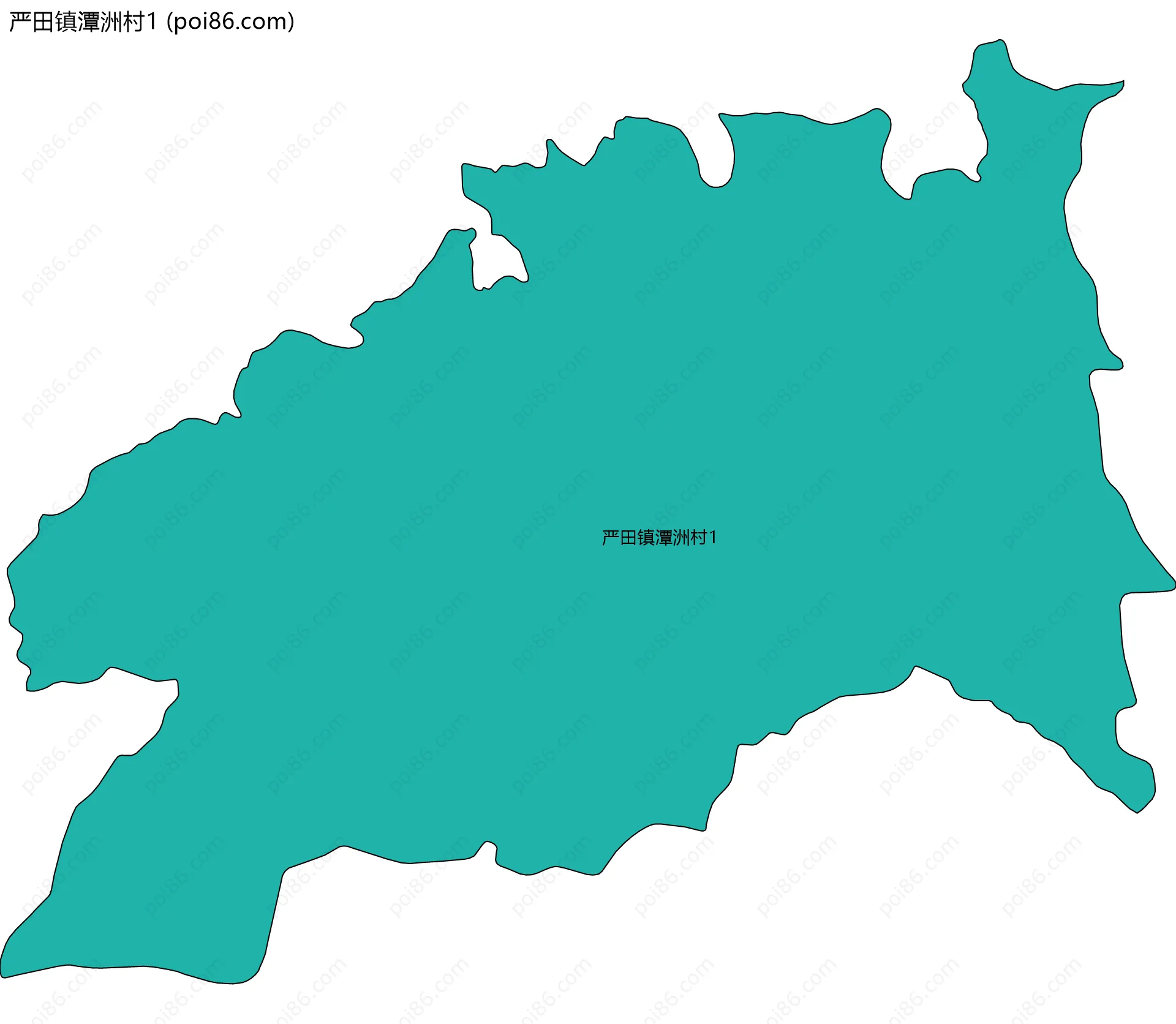 严田镇潭洲村1边界地图
