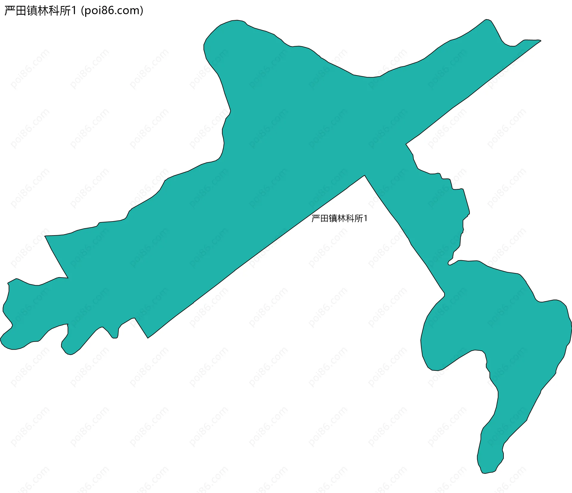 严田镇林科所1边界地图