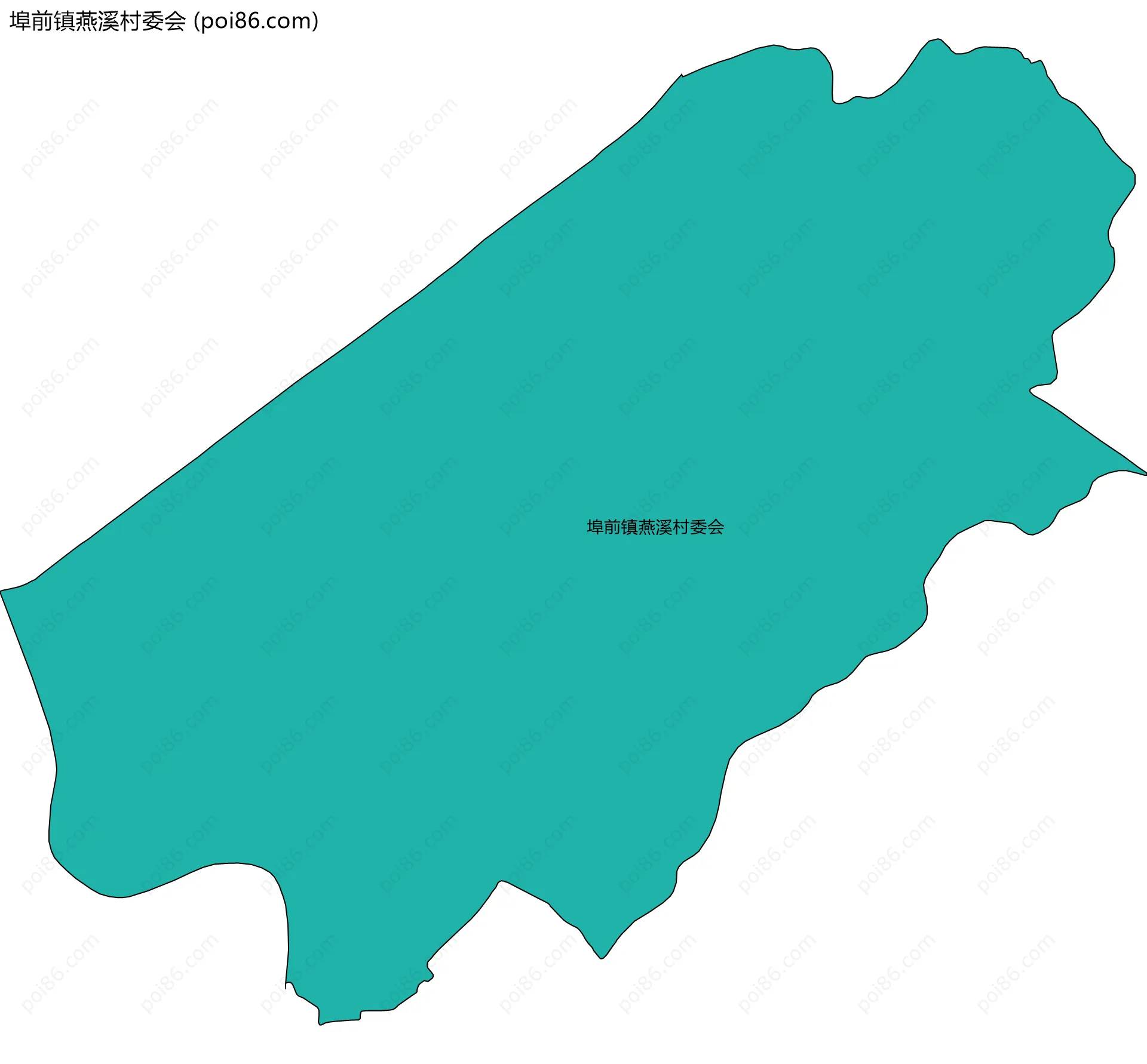 埠前镇燕溪村委会边界地图