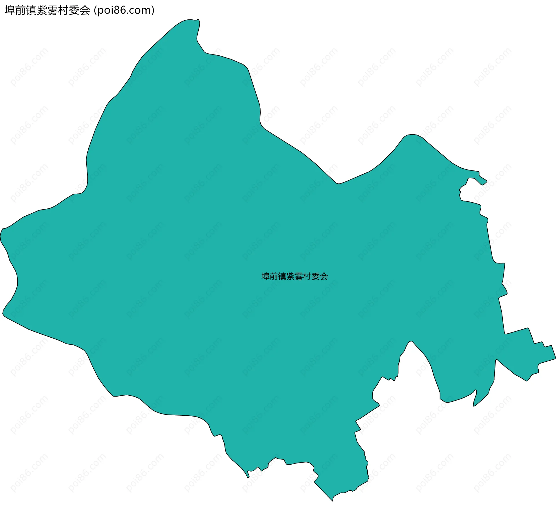 埠前镇紫雾村委会边界地图