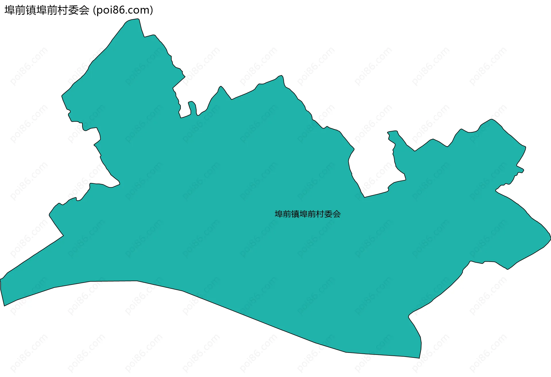 埠前镇埠前村委会边界地图