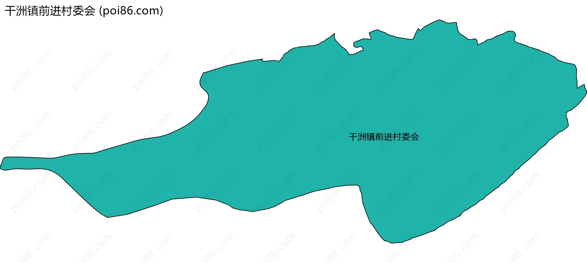 干洲镇前进村委会边界地图