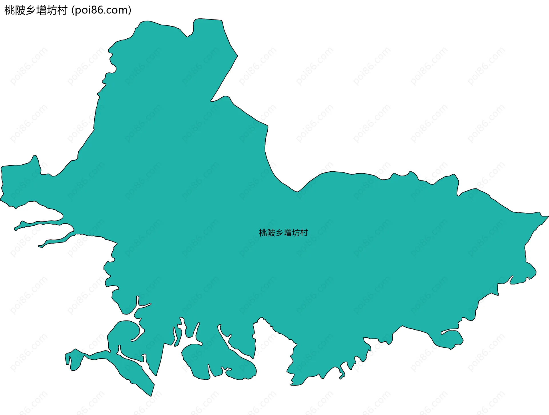 桃陂乡增坊村边界地图