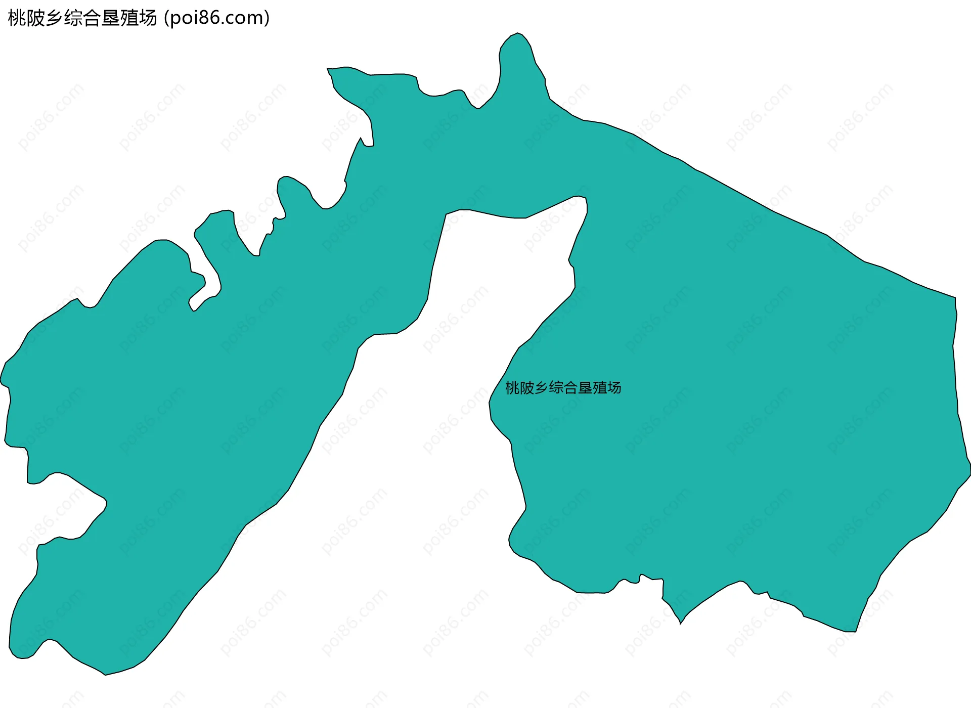 桃陂乡综合垦殖场边界地图
