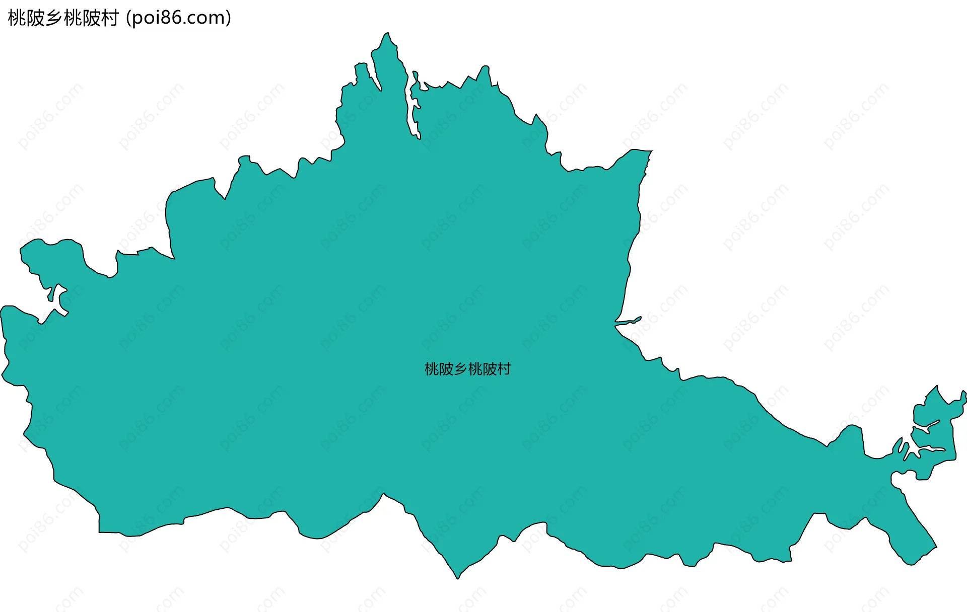 桃陂乡桃陂村边界地图