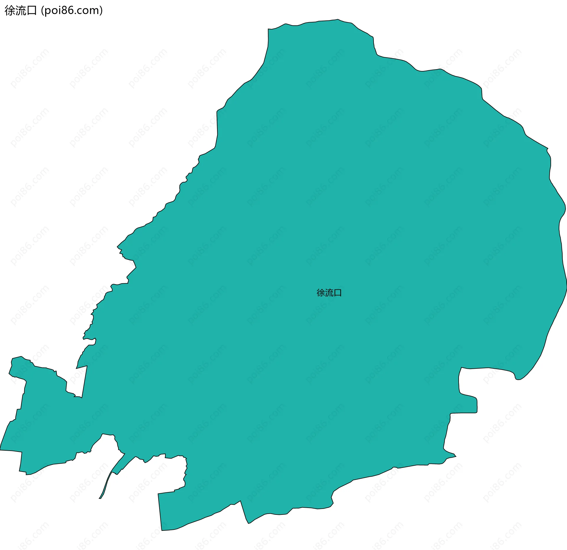 徐流口边界地图