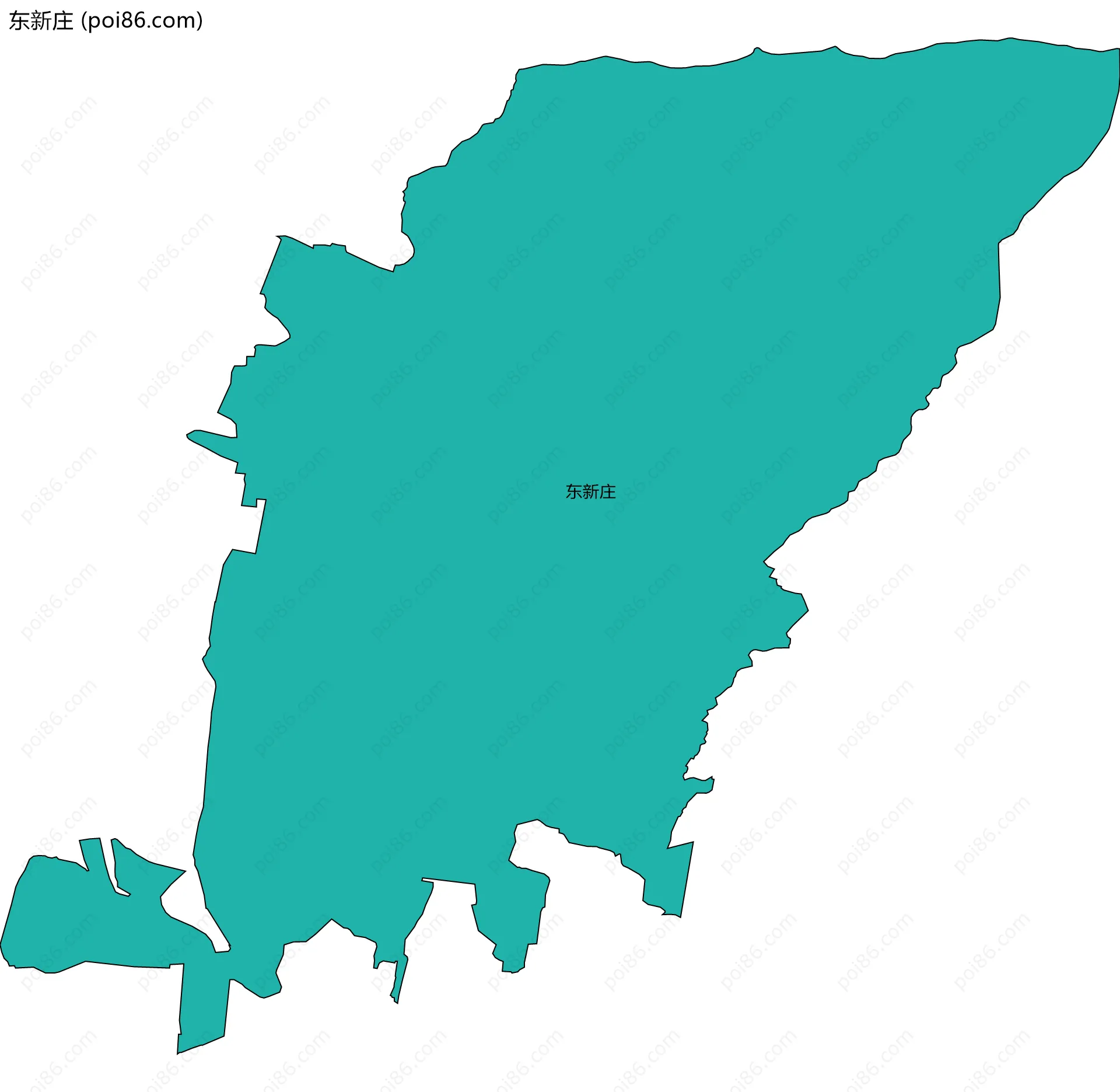 东新庄边界地图