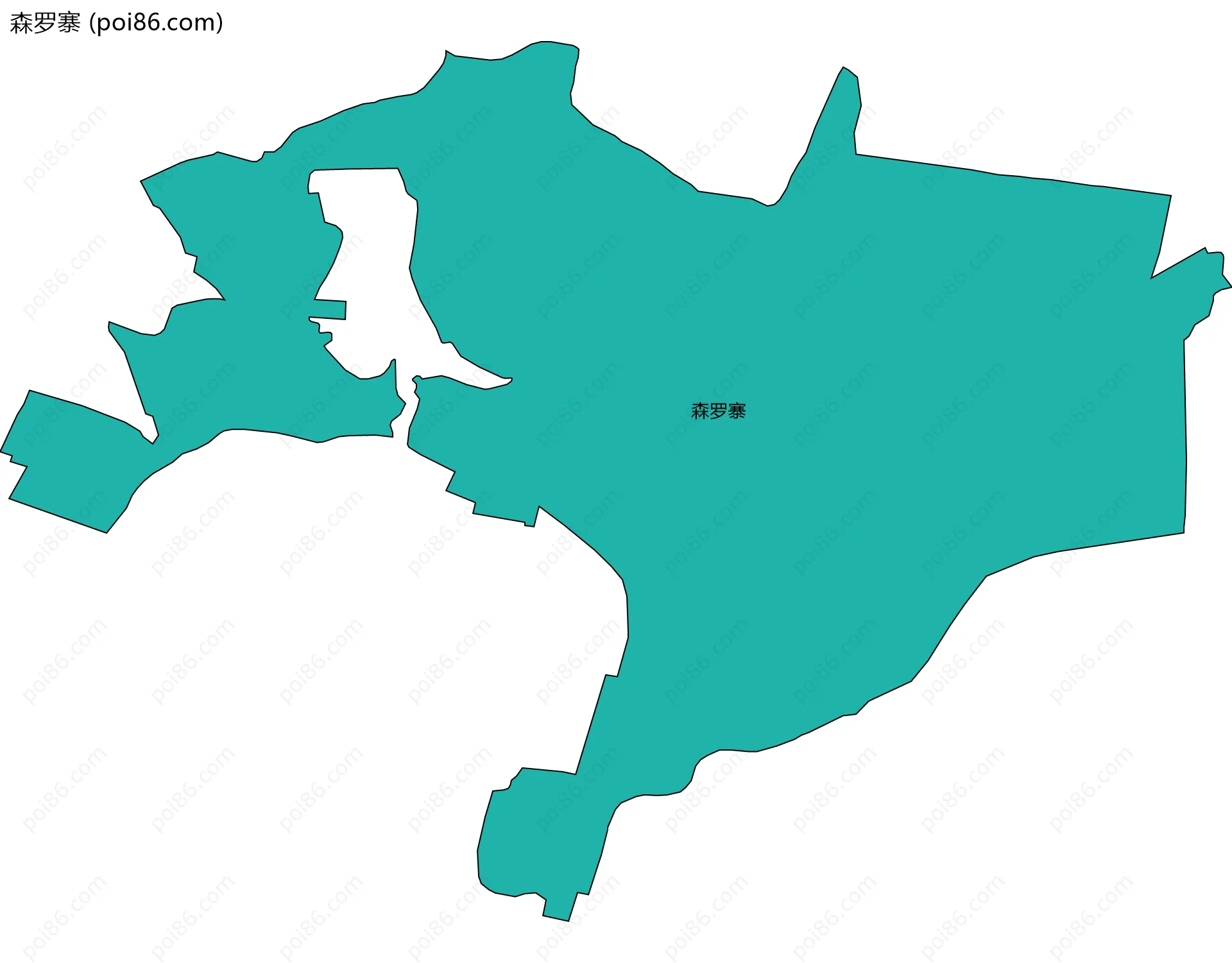 森罗寨边界地图