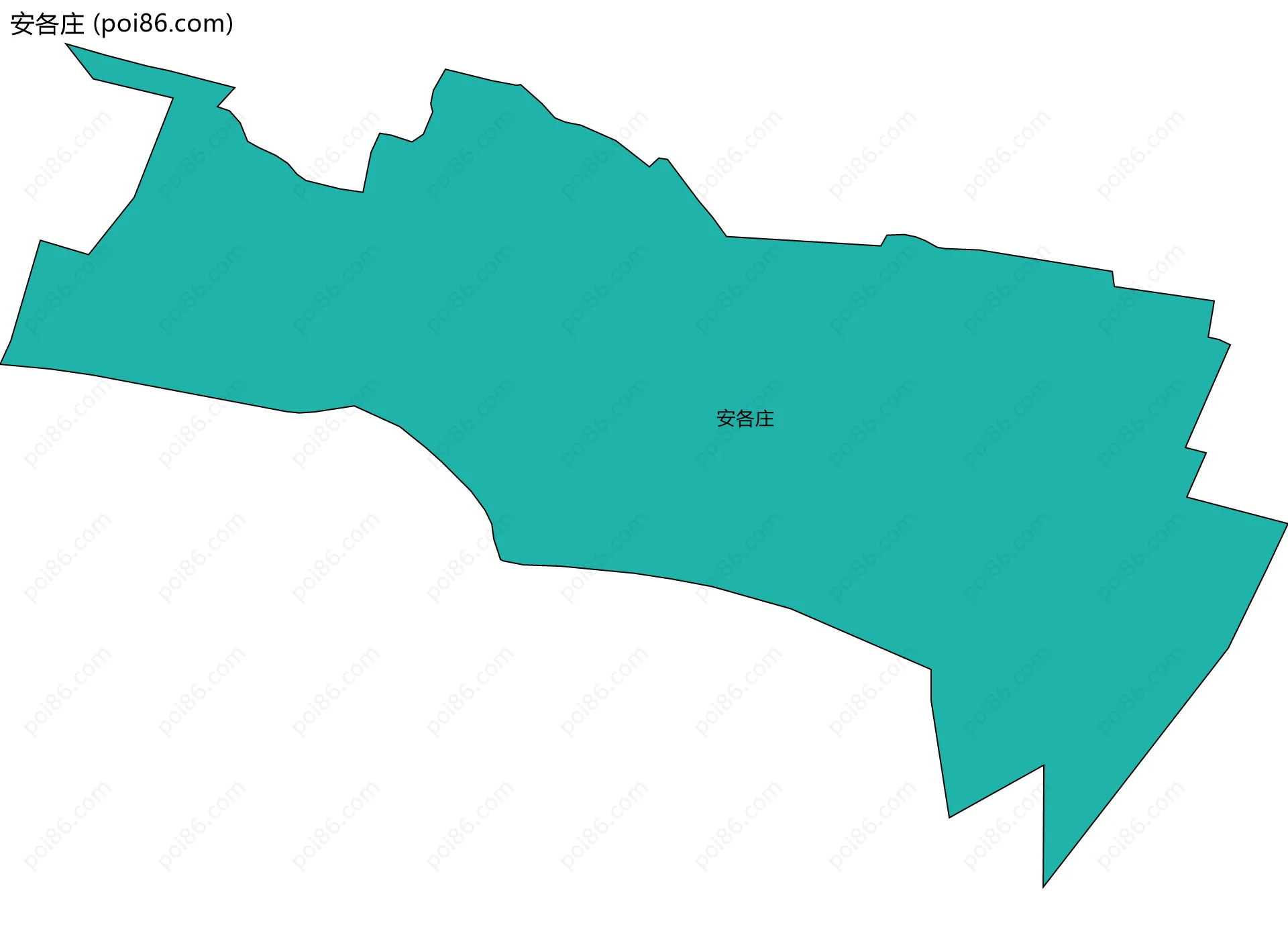 安各庄边界地图