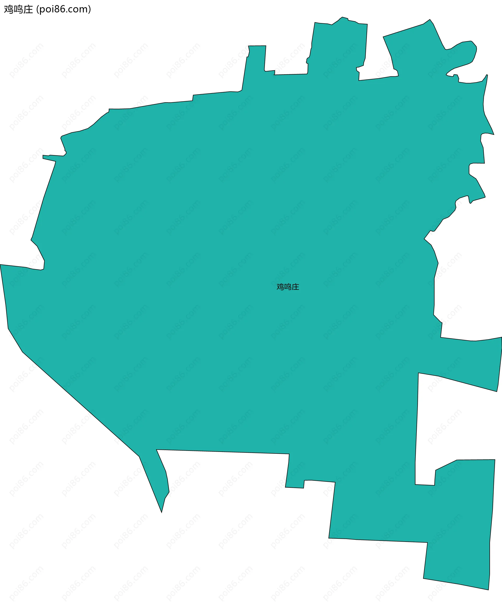 鸡鸣庄边界地图