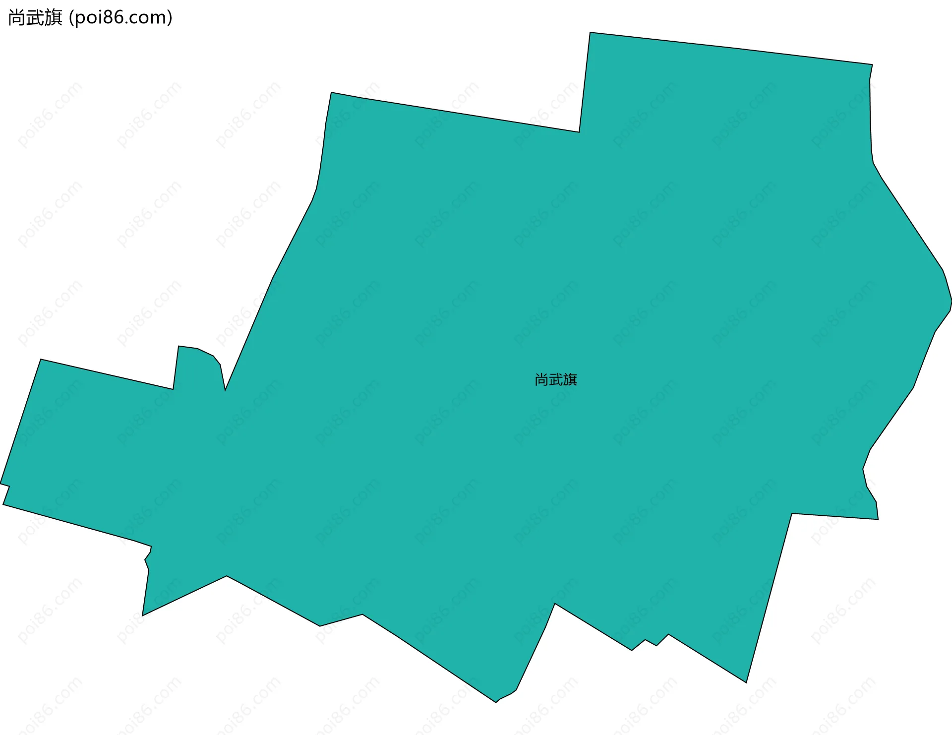 尚武旗边界地图