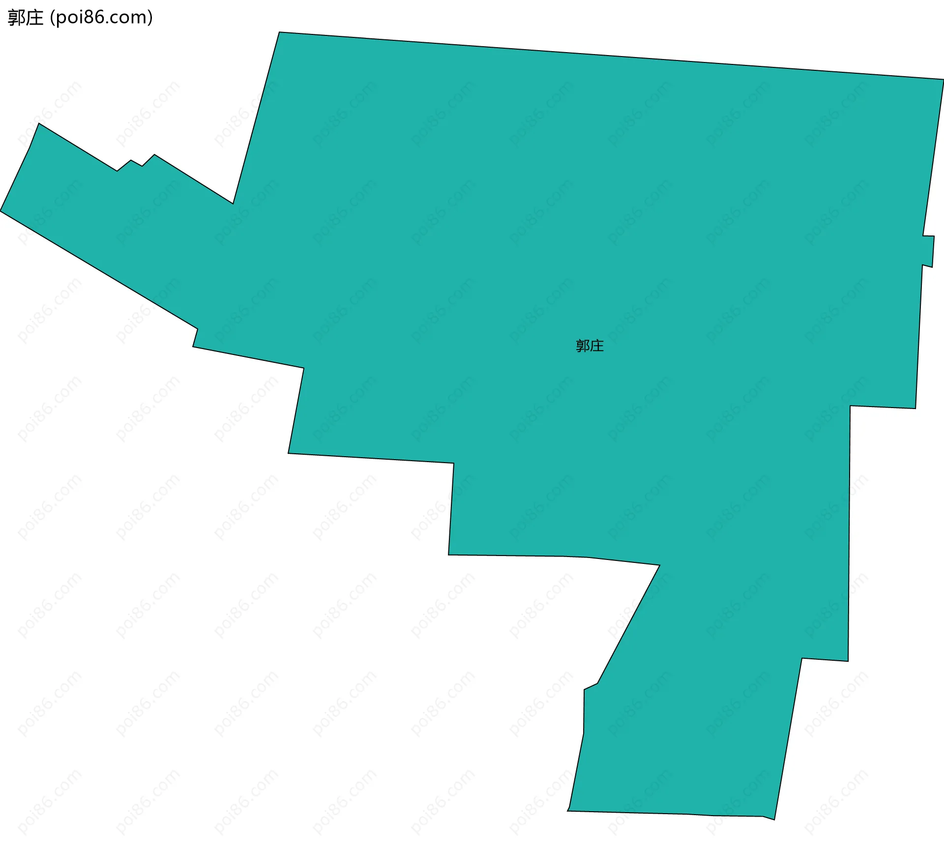 郭庄边界地图