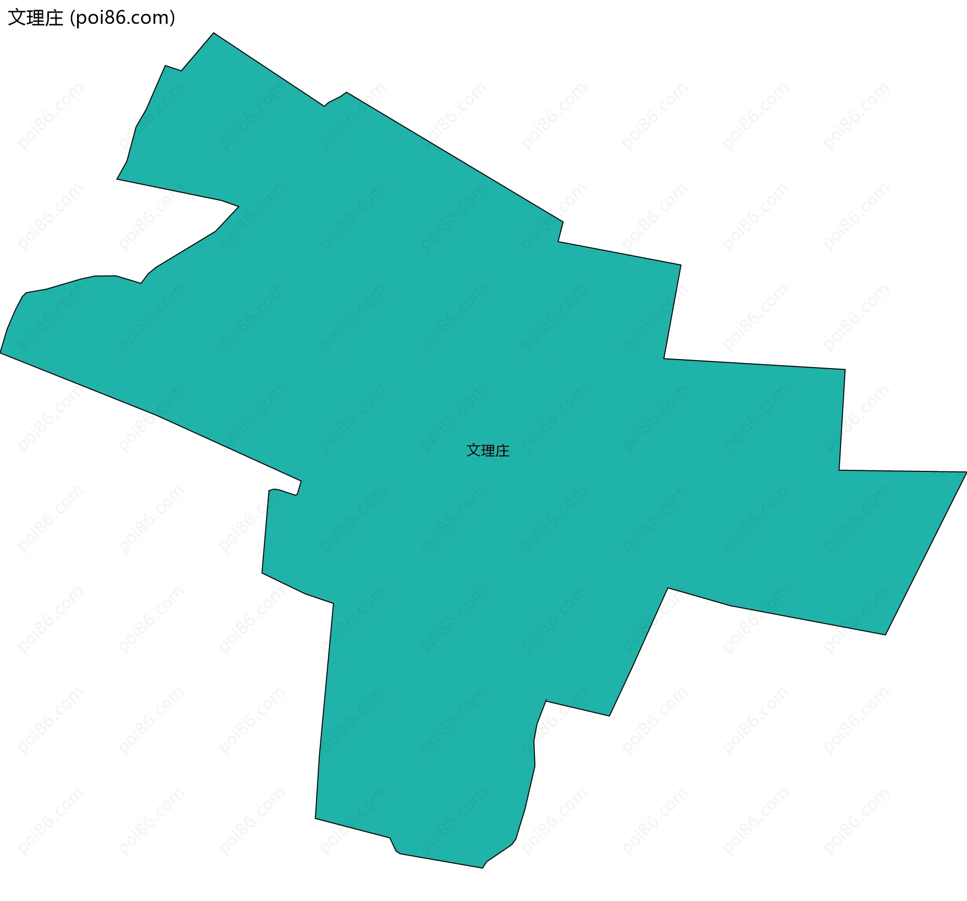 文理庄边界地图