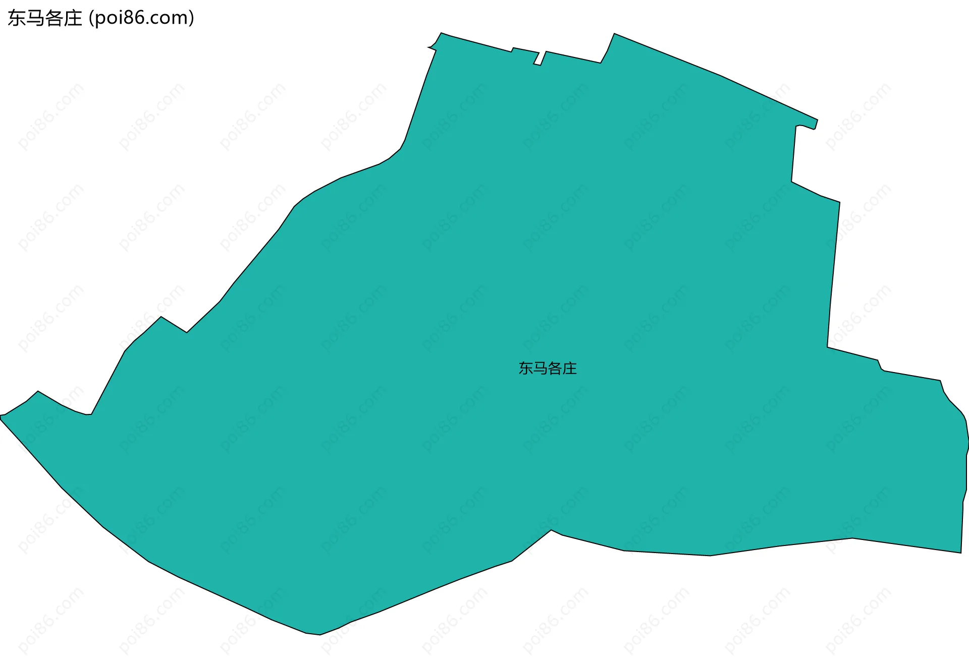 东马各庄边界地图