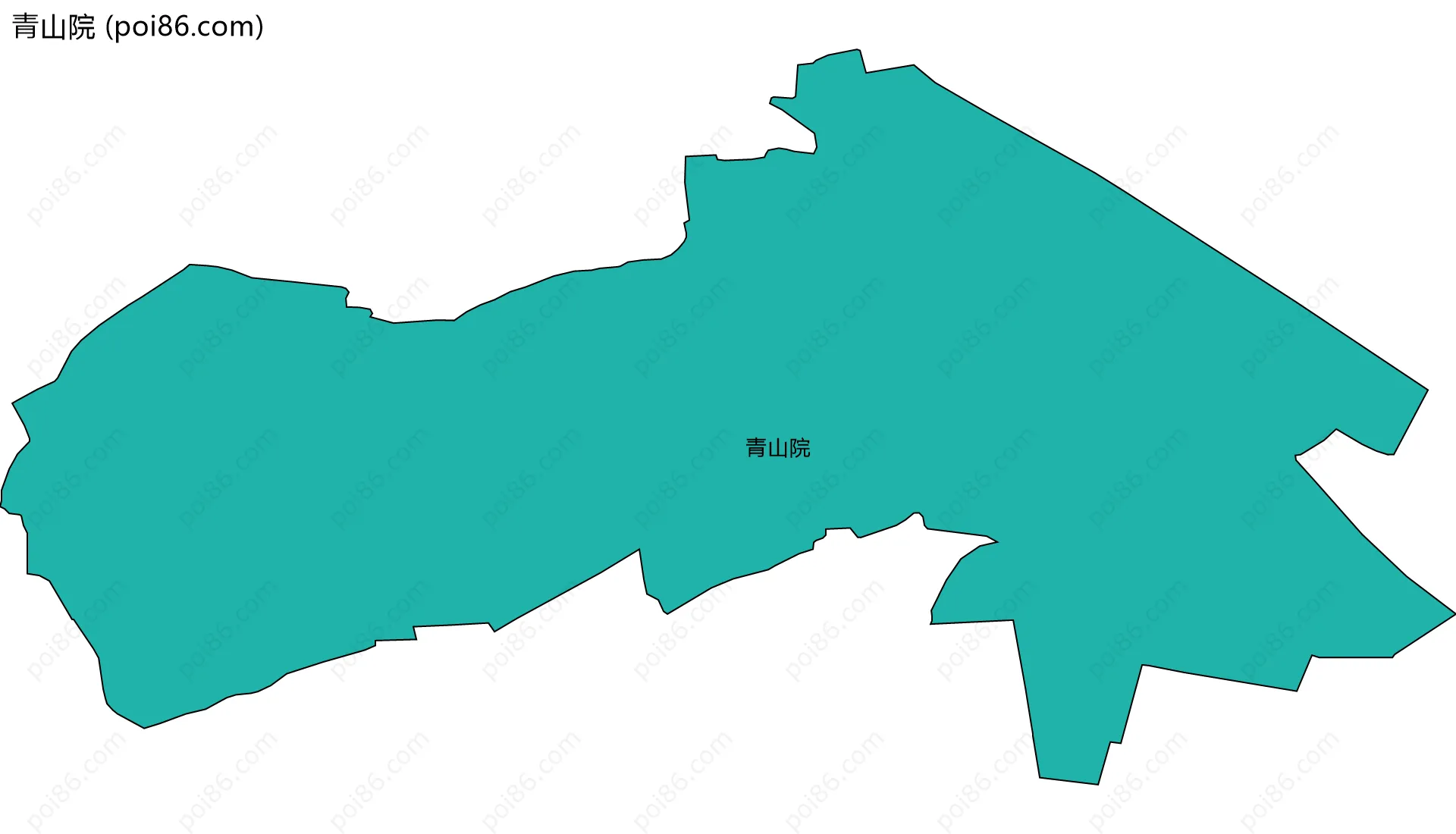 青山院边界地图